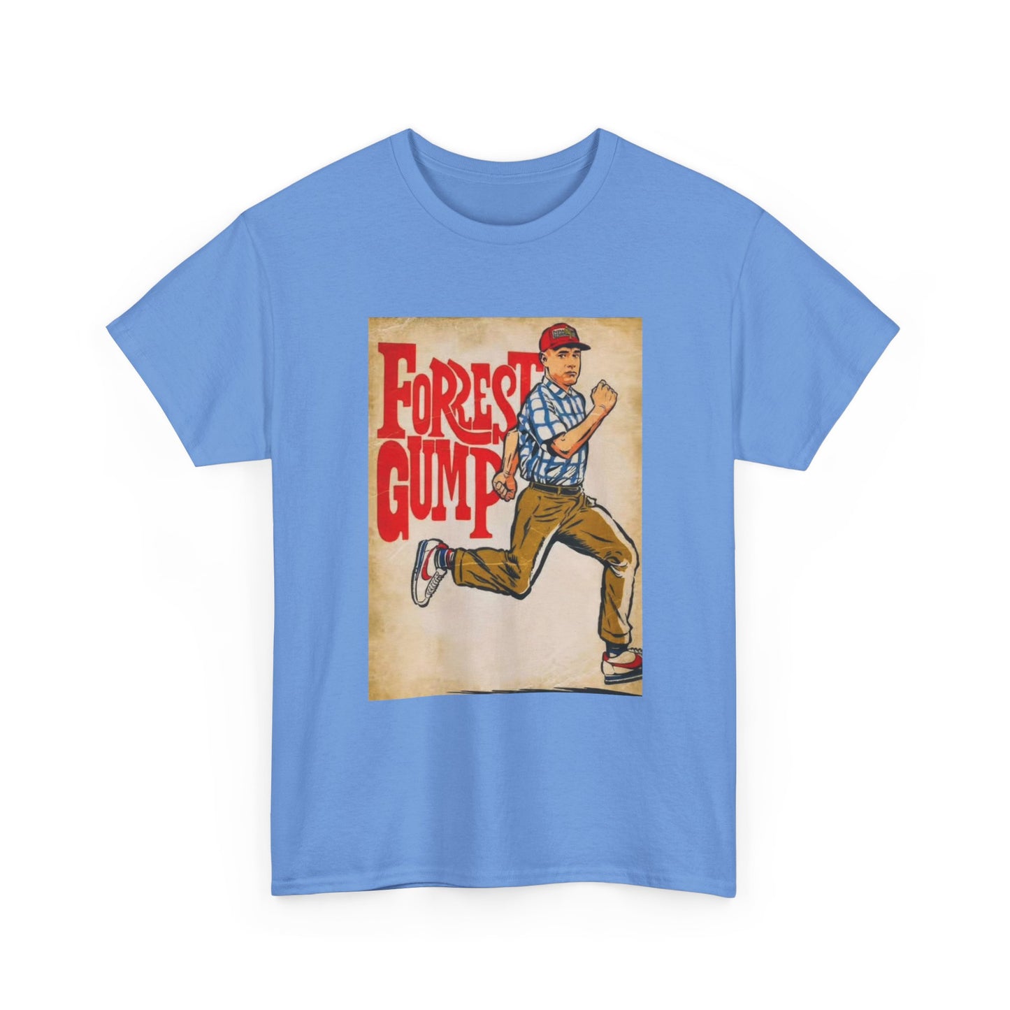 Forrest Gump Tshirt Vintage Retro Movie Poster Unisex Heavy Cotton Tee