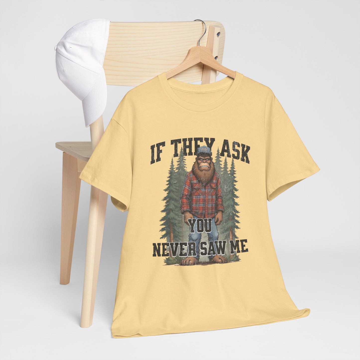 Funny Bigfoot Jokes Graphic T Shirt Heavy Cotton Tee NEW ADULT UNISEX