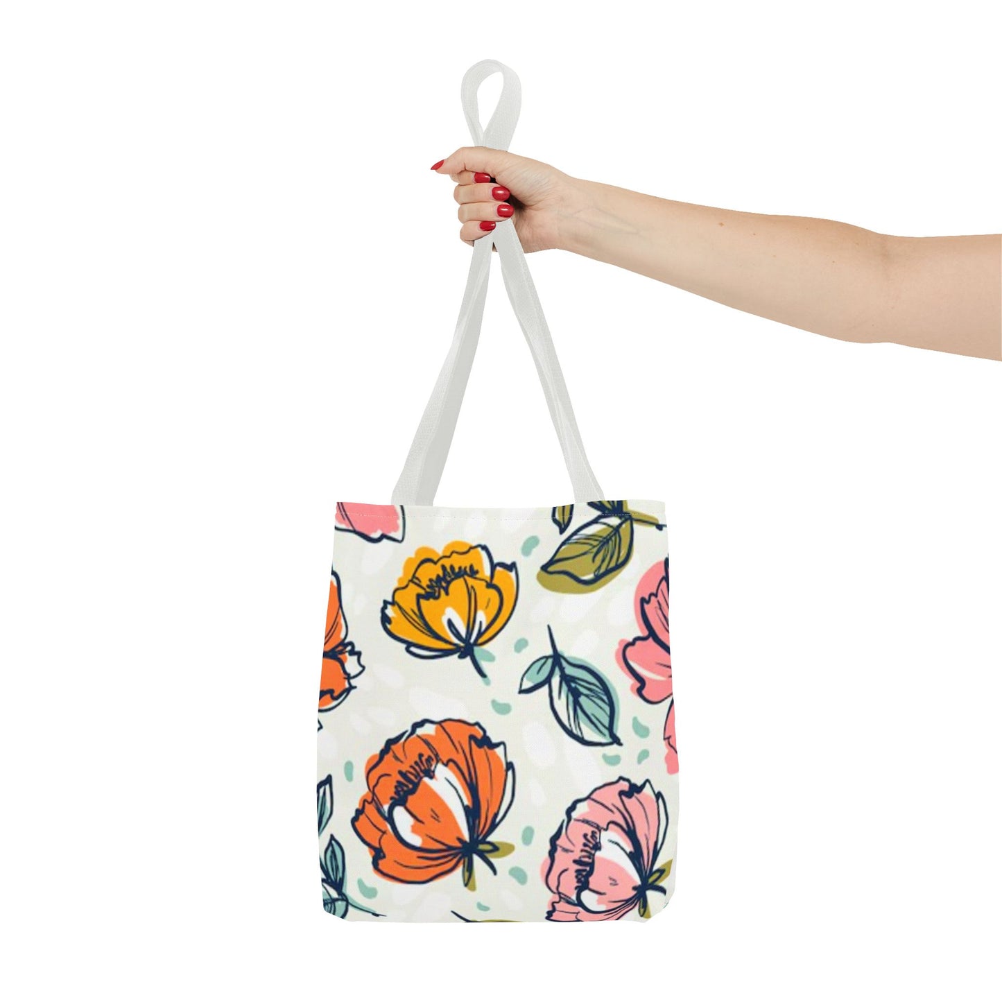 Multi Color Flowers Pattern Brand NEW Tote Bag (AOP)