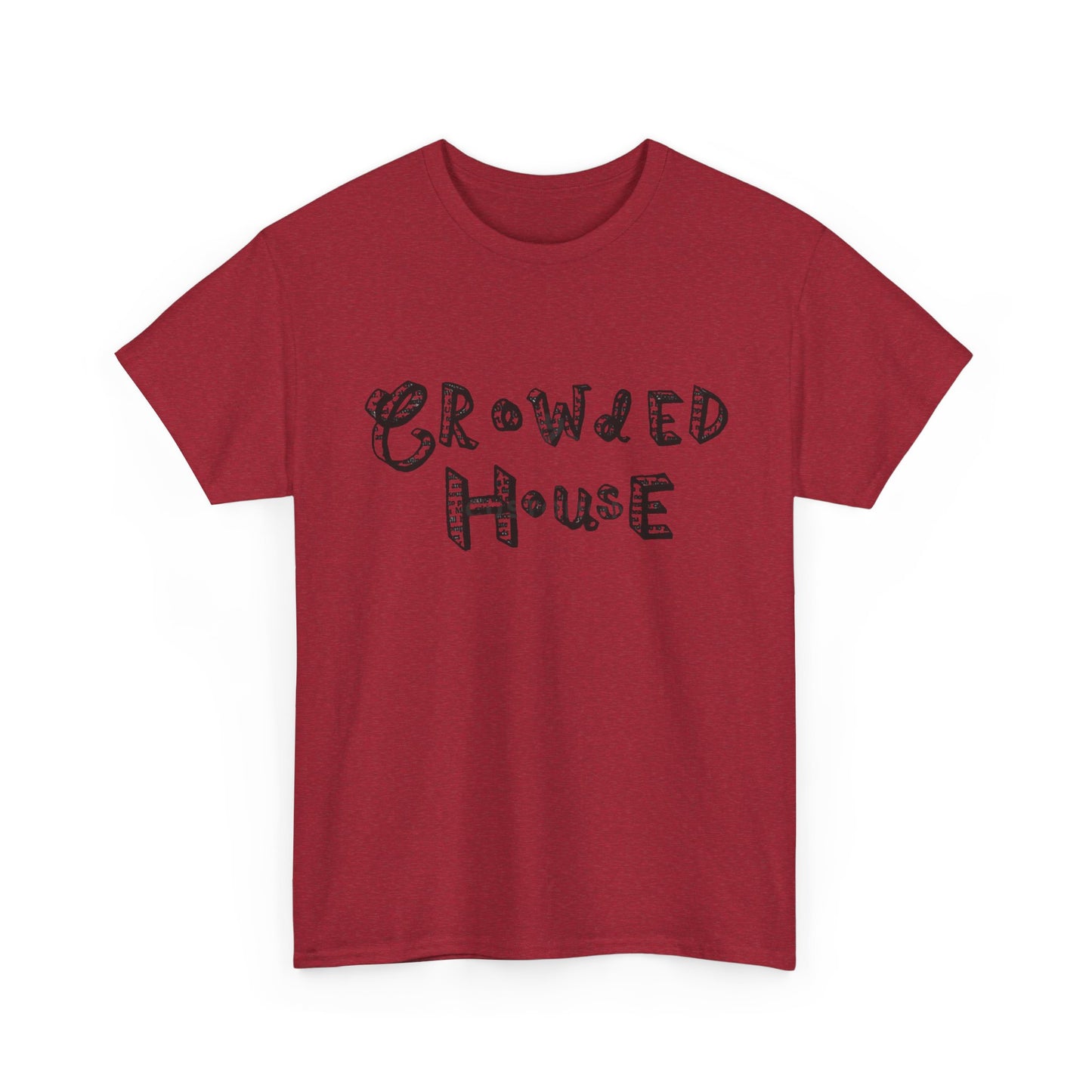 Crowded House Retro Graphic T Shirt NEW Unisex Heavy Cotton Tee