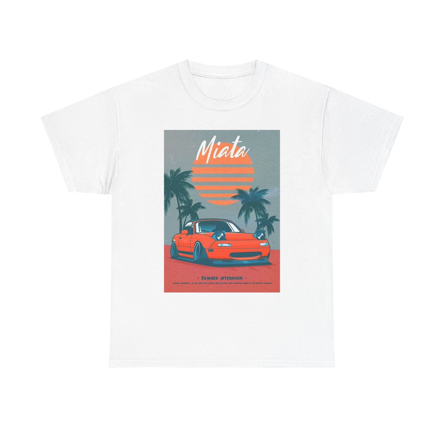 Mazda Miata Graphic T Shirt Retro Car Meet JDM Drifting Unisex Heavy Cotton Tee