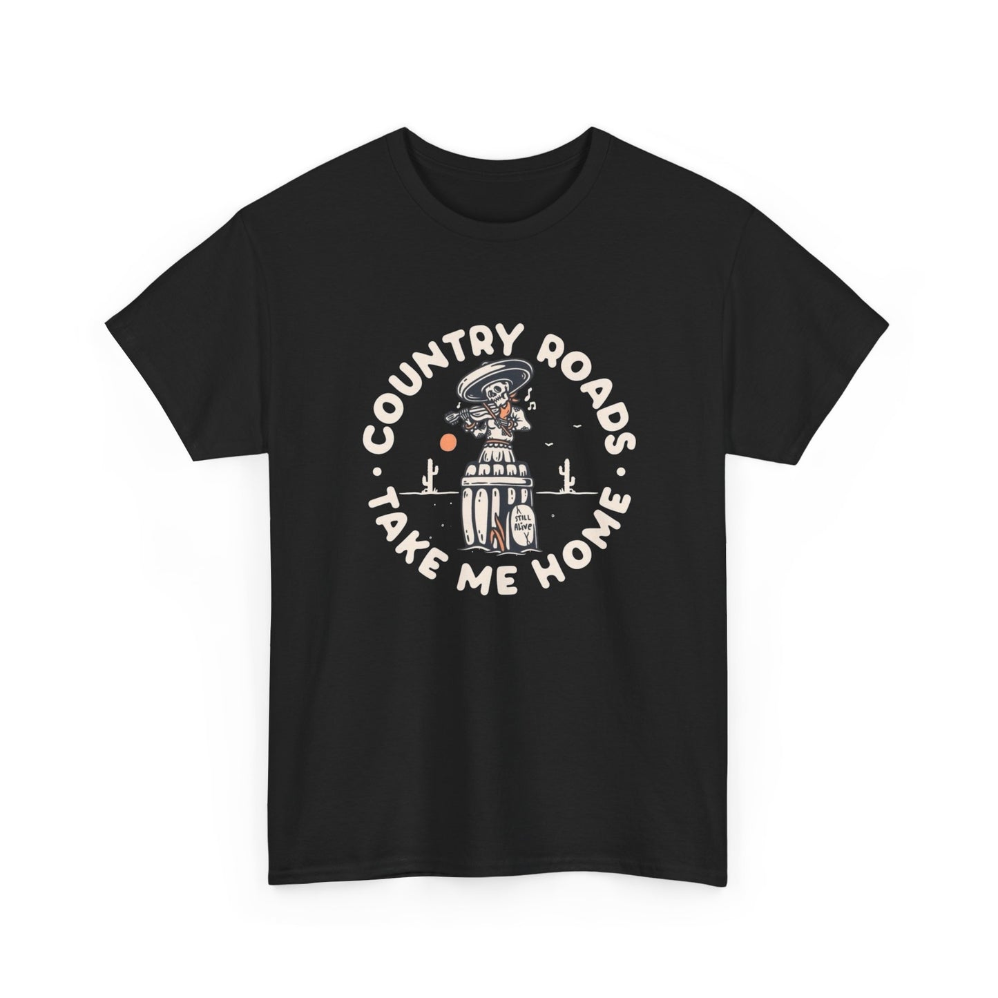 John Denver Country Roads Graphic T Shirt NEW Adult Unisex Heavy Cotton Tee