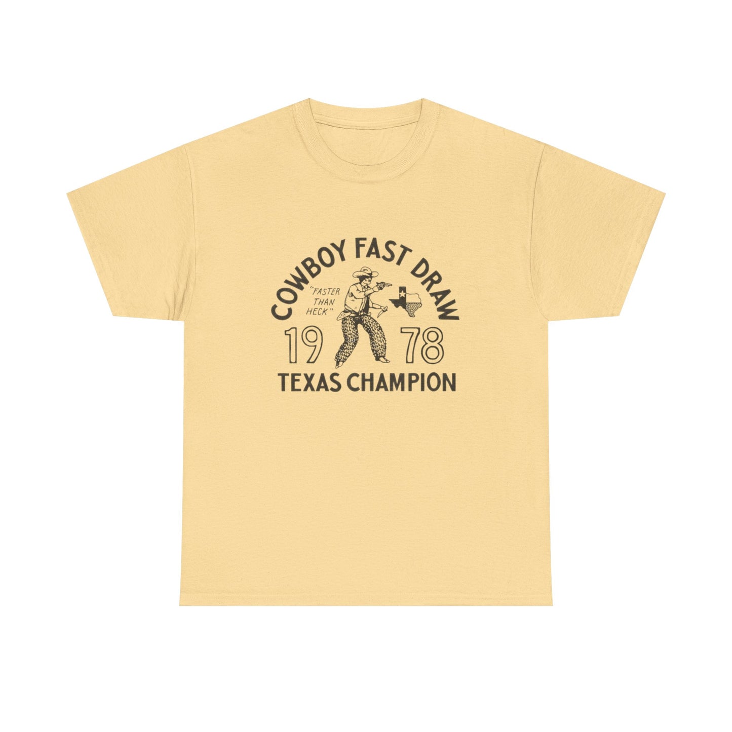 Cowboy Fast Draw Graphic T Shirt Unisex Heavy Cotton Tee