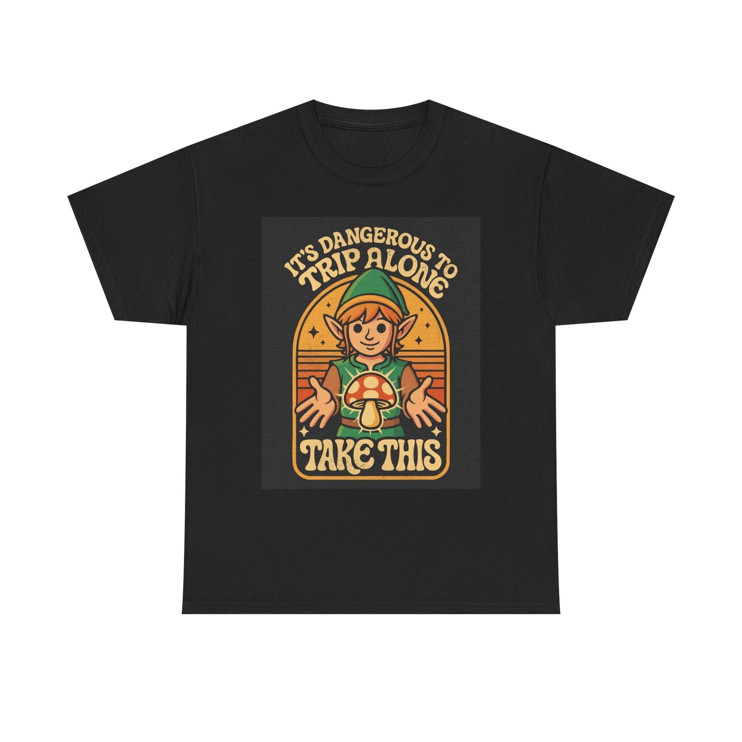 It's Dangerous To Trip Alone Graphic T Shirt Funny Unisex Heavy Cotton Tee