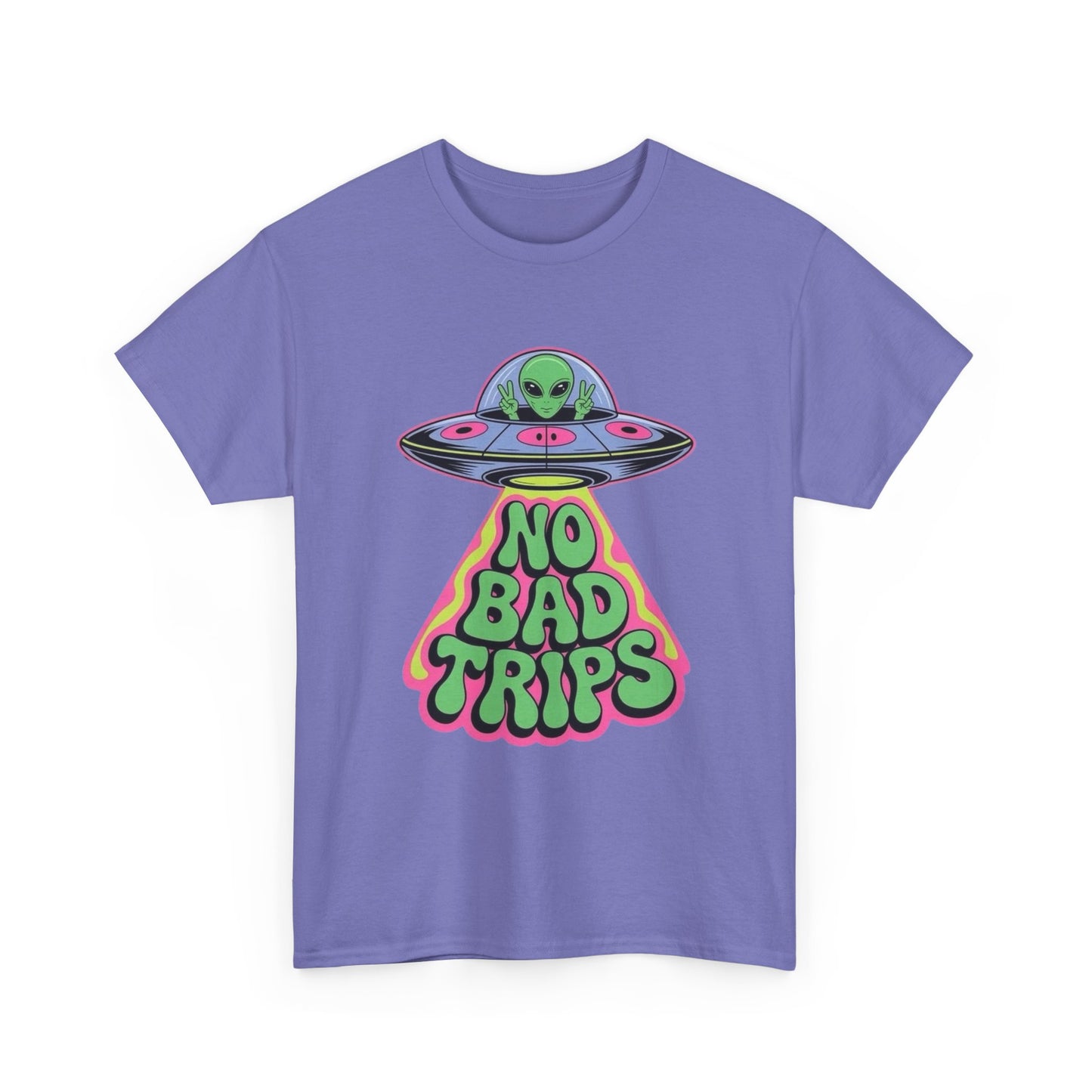 No Bad Trips Graphic T Shirt NEW Unisex Heavy Cotton Tee