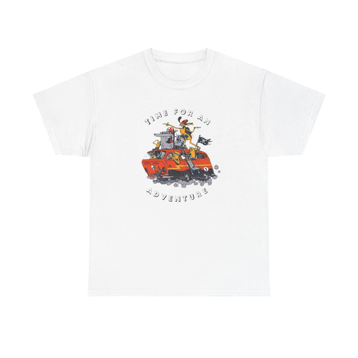Time For An Adventure Graphic T-Shirt Unisex Heavy Cotton Tee
