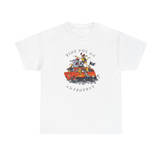 Time For An Adventure Graphic T-Shirt Unisex Heavy Cotton Tee