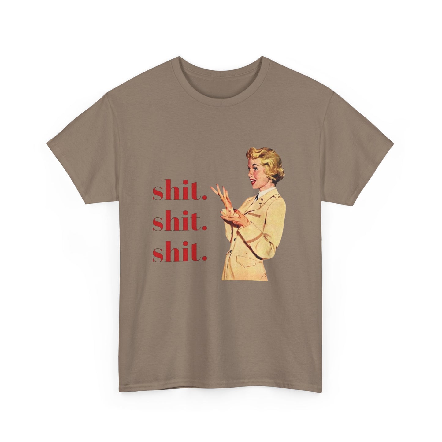 Funny Pinup Model Graphic T Shirt Unisex Heavy Cotton Tee
