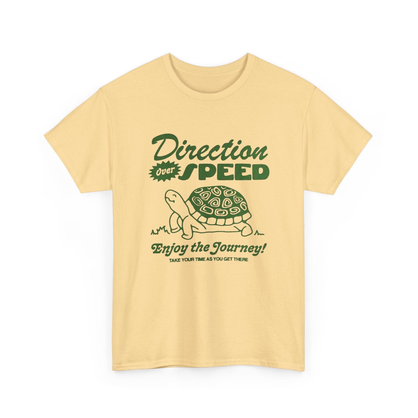 Direction Over Speed Graphic T Shirt Unisex Heavy Cotton Tee