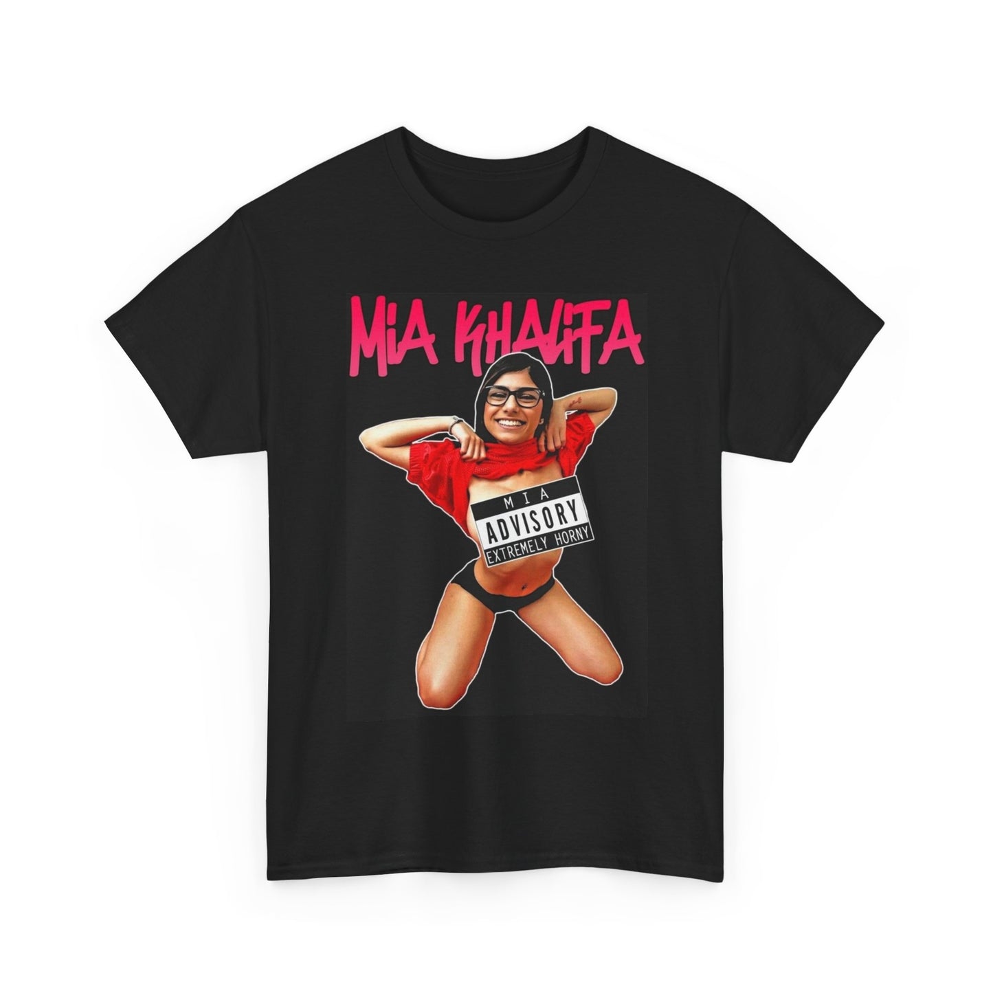 Mia Khalifa Shirt Funny Onlyfans Graphic Gift Model Unisex Heavy Cotton Tee