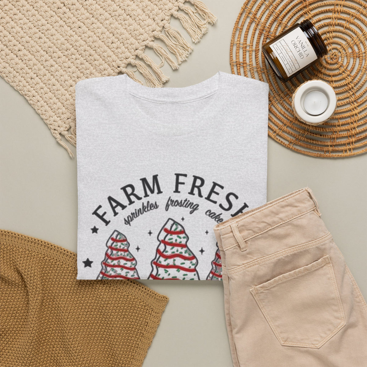 Farm Fresh Christmas Trees T-Shirt Men's Graphic Tee