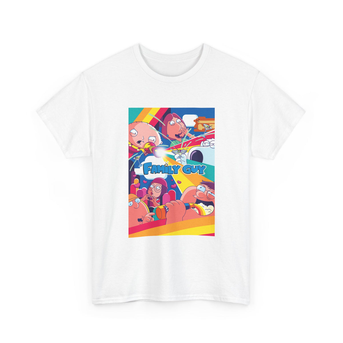 Family Guy Tshirt Funny Poster Full Cast Tv Series Unisex Heavy Cotton Tee