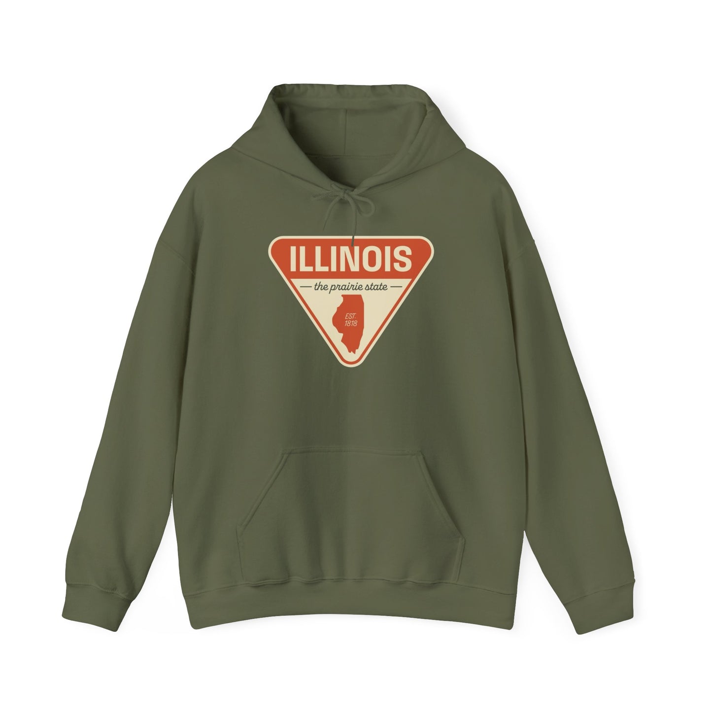 Illinois The Prairie State Hoodie NEW ADULT Unisex Hooded Sweatshirt