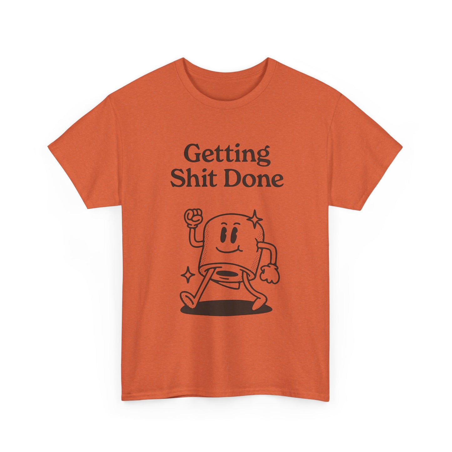 Getting It Done Funny Jokes Graphic T Shirt Unisex Heavy Cotton Tee Gift