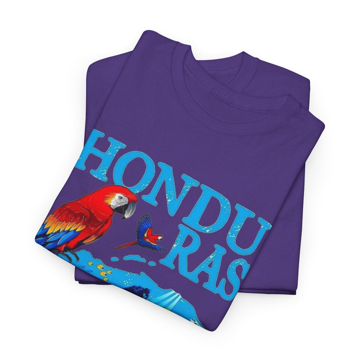 Honduras Graphic T Shirt Men's Retro Tropical Birds Heavy Cotton Tee