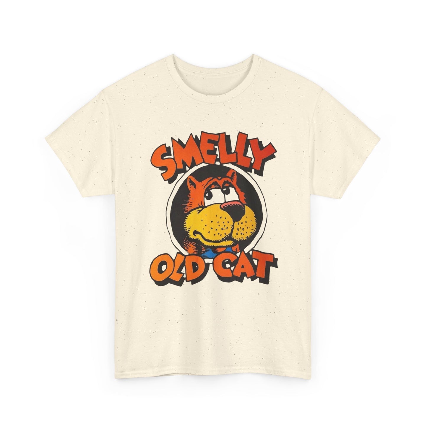 Smelly Old Cat Vintage Graphic T-Shirt Unisex Heavy Cotton Tee