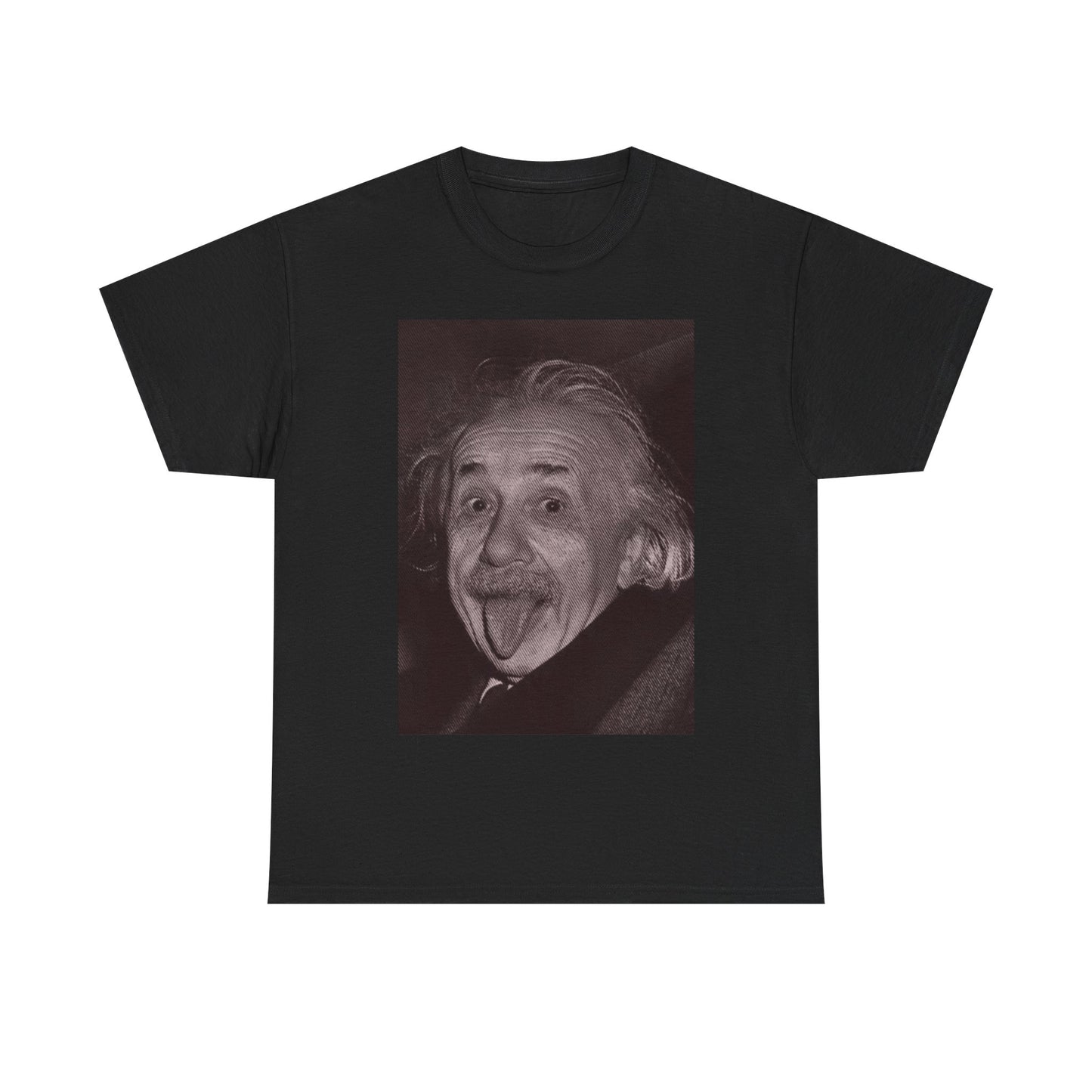 Albert Einstein Funny Shirt Retro Graphic Unisex Heavy Cotton Tee