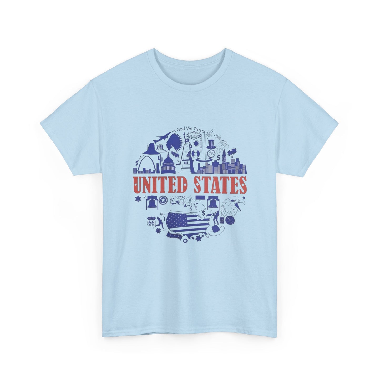 United States In God We Trust Graphic T Shirt NEW Adult Tee