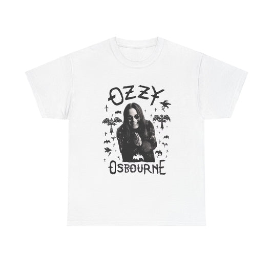 Ozzy Osbourne Tshirt Vintage Poster ozzfest Metal Tour Unisex Heavy Cotton Tee