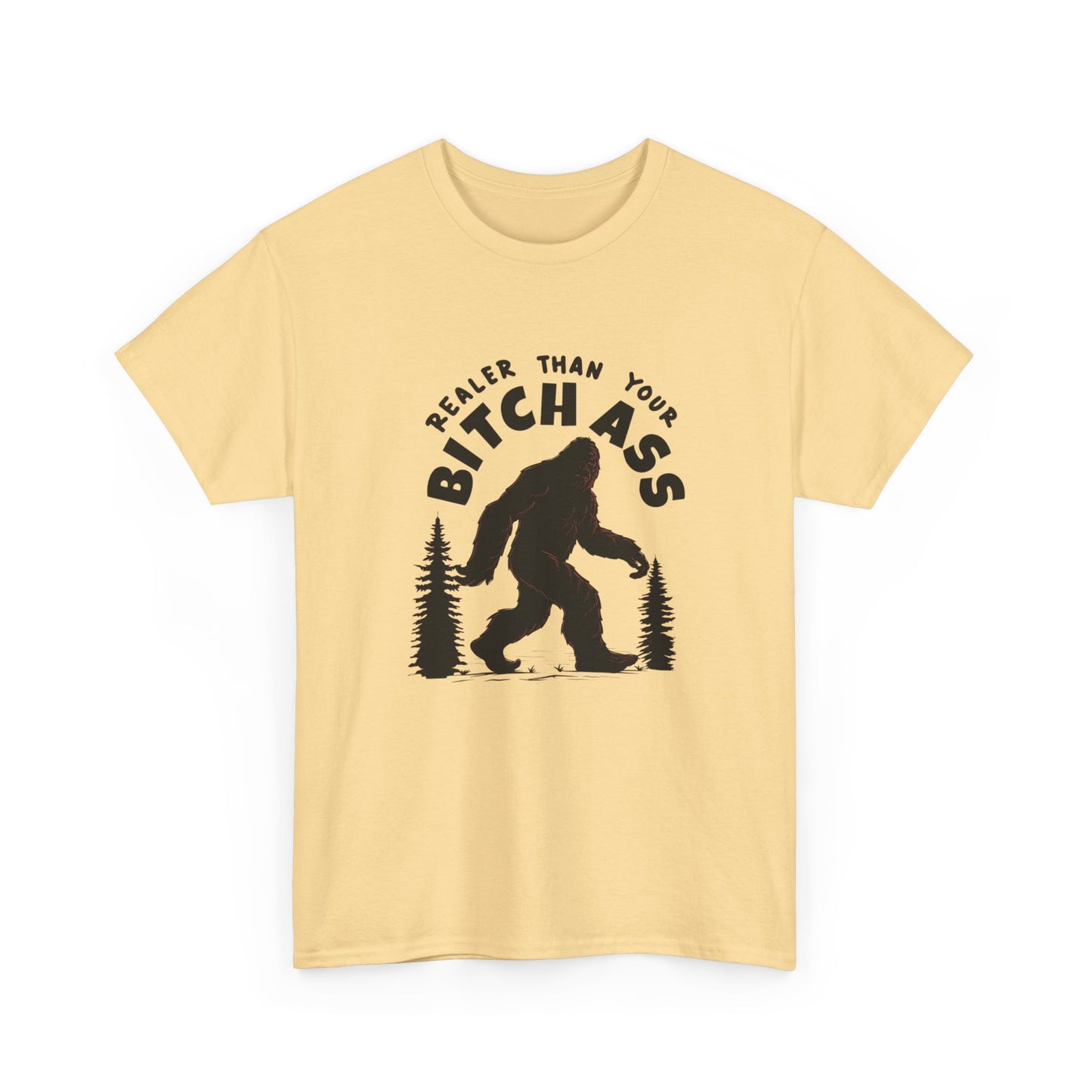 Funny Sasquatch Graphic T Shirt Unisex Heavy Cotton Tee