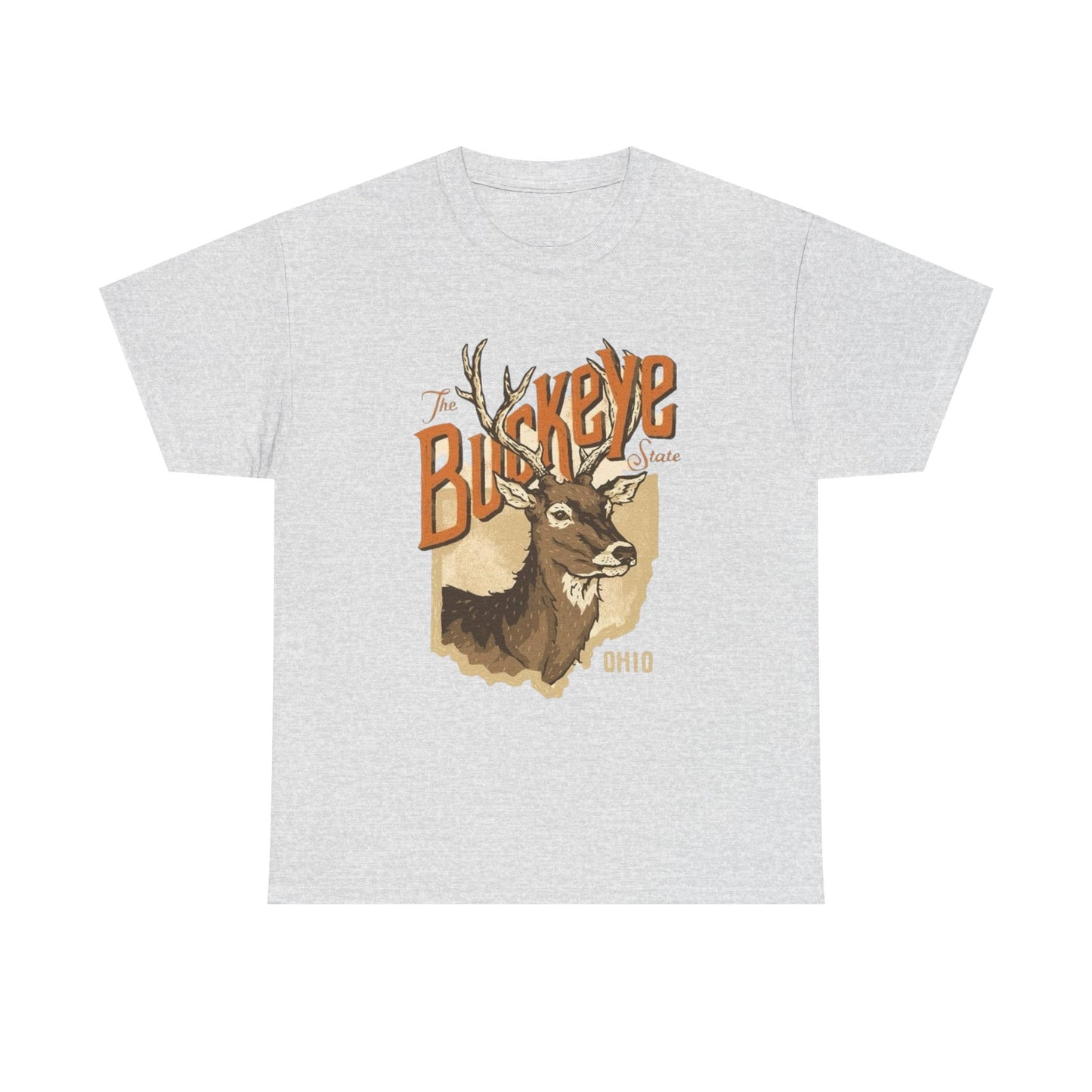 Ohio The Buckeye State Graphic T Shirt Unisex Heavy Cotton Tee