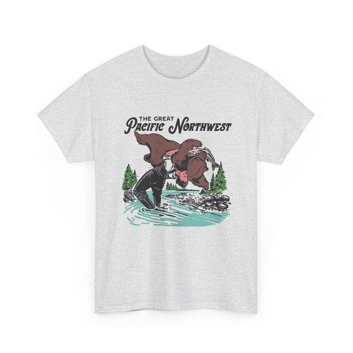 The Great Pacific Northwest Graphic T Shirt Men's Heavy Cotton Tee