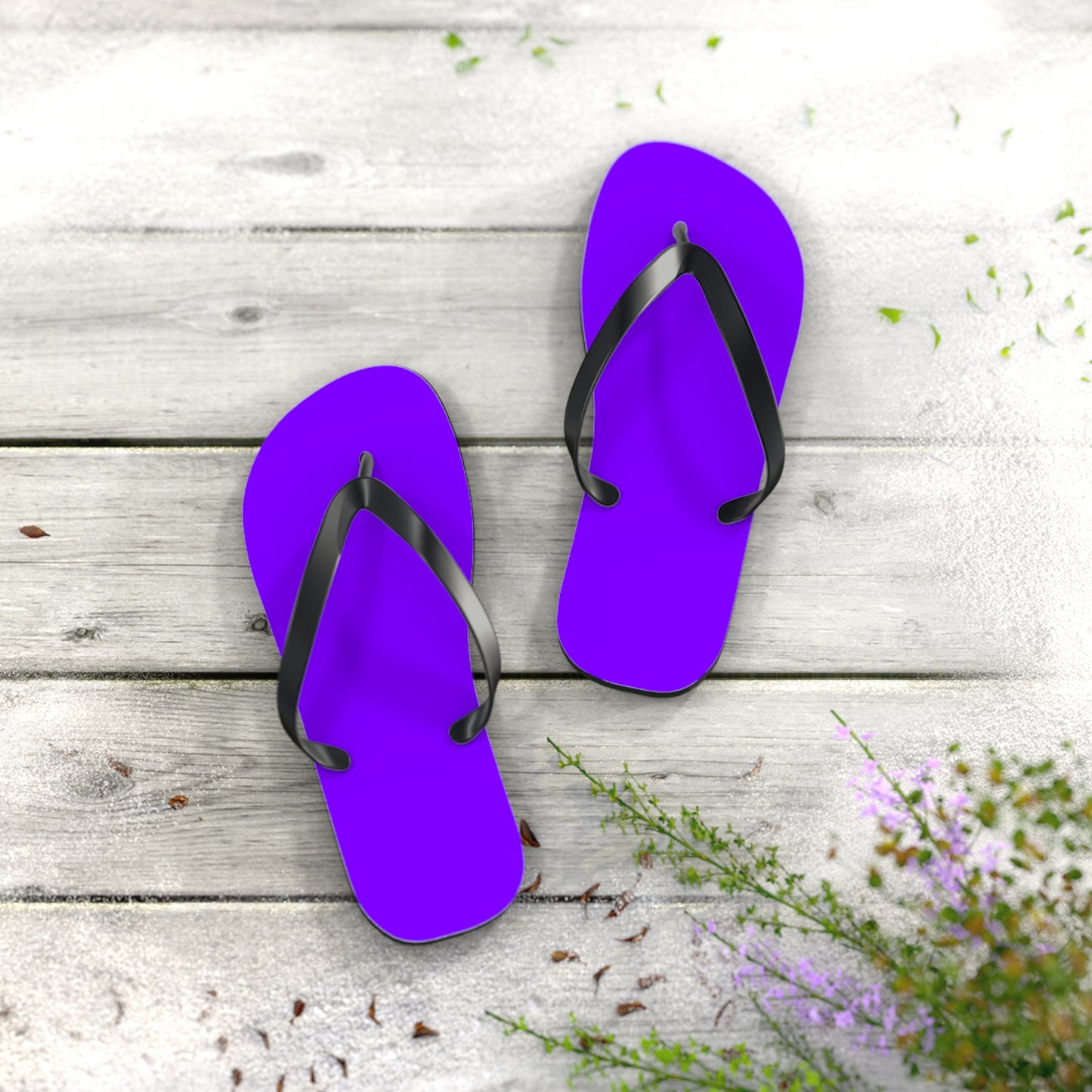 Purple Flip Flops, Sandals Slides, Summer Footwear, Brand New