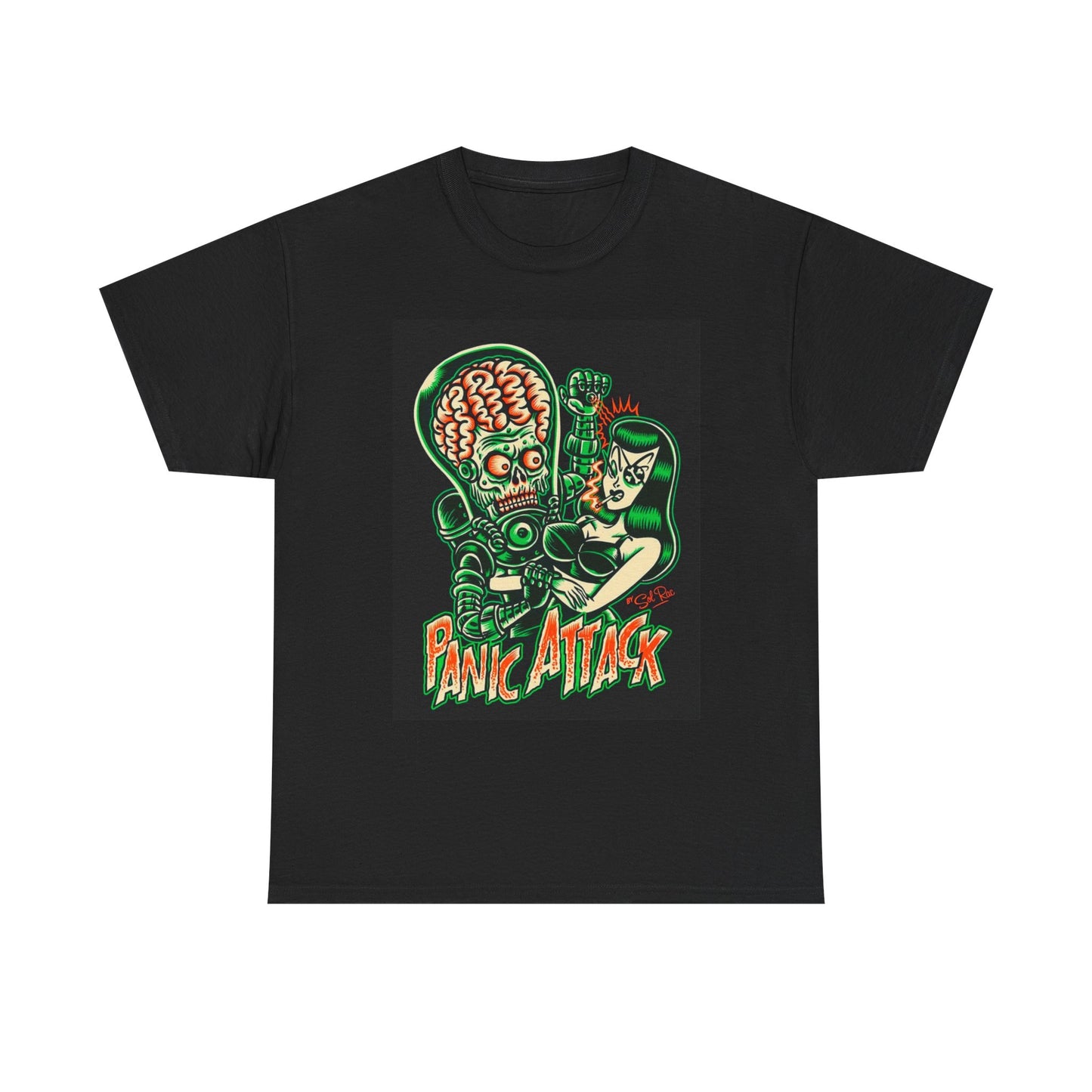 Panic Attack Graphic T Shirt Cotton Tee