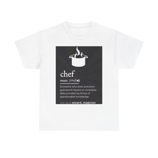 Chef Definition Graphic T Shirt Funny Kitchen Sous Chefs Catering Unisex