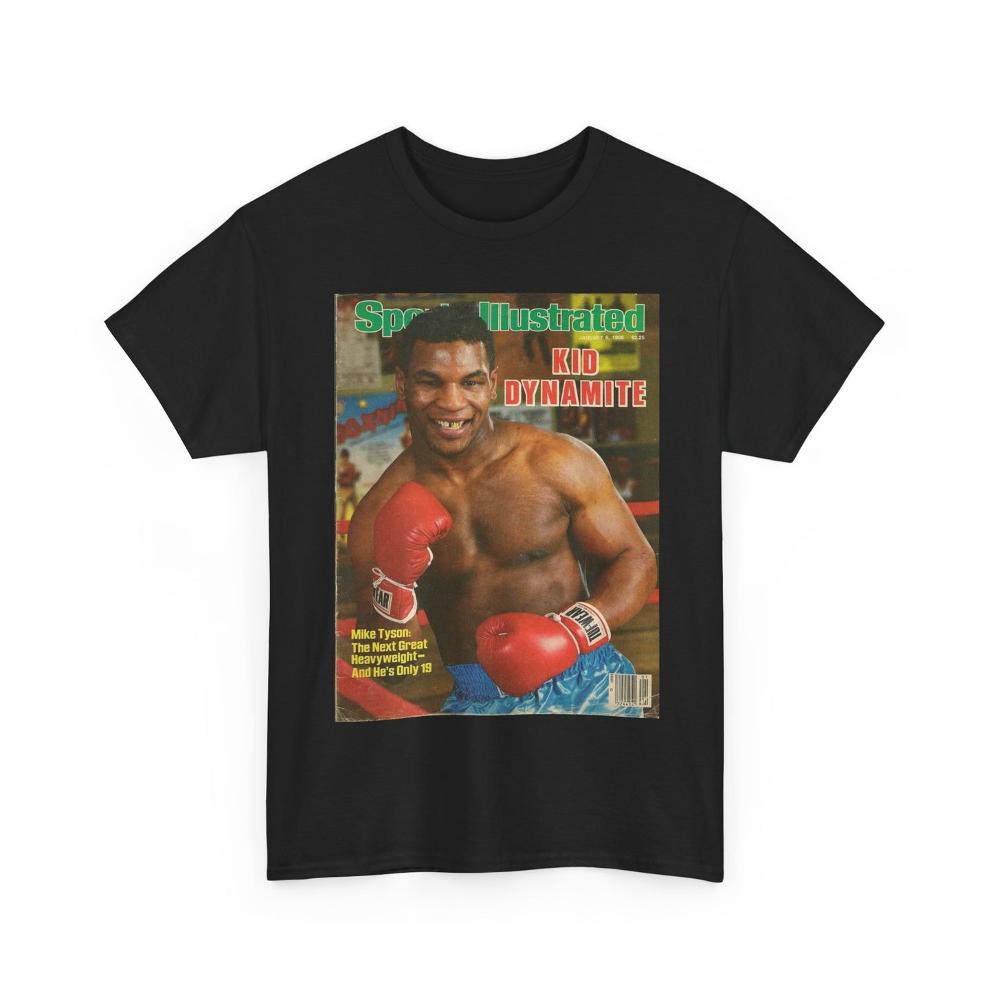 Mike Tyson T-shirt vintage boxing magazine cover retro UFC Unisex Heavy Cotton