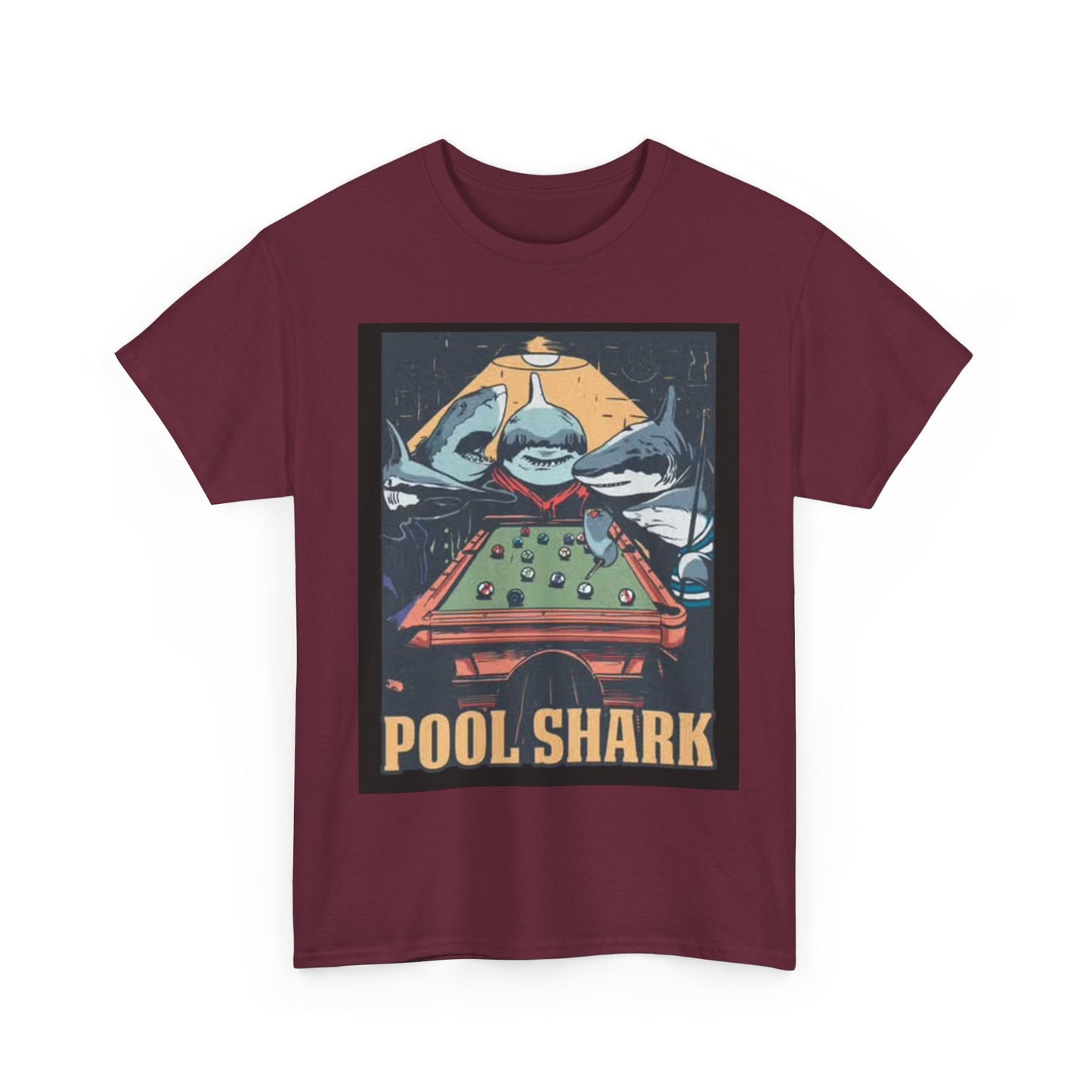 Pool Shark T Shirt Retro Funny Graphic T Vintage Pool Hall Rogan Unisex