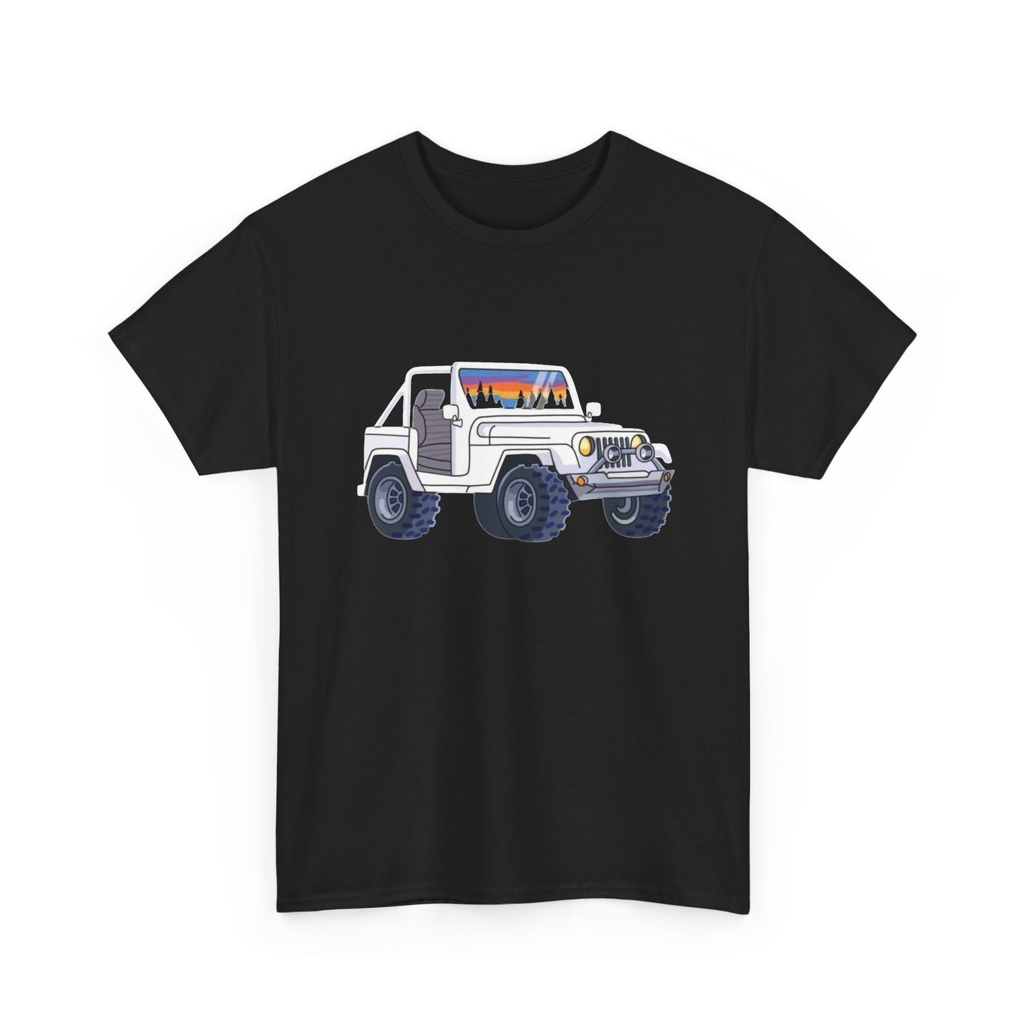 Offroading Trailboss Retro CJ Graphic T Shirt NEW Unisex Heavy Cotton Tee
