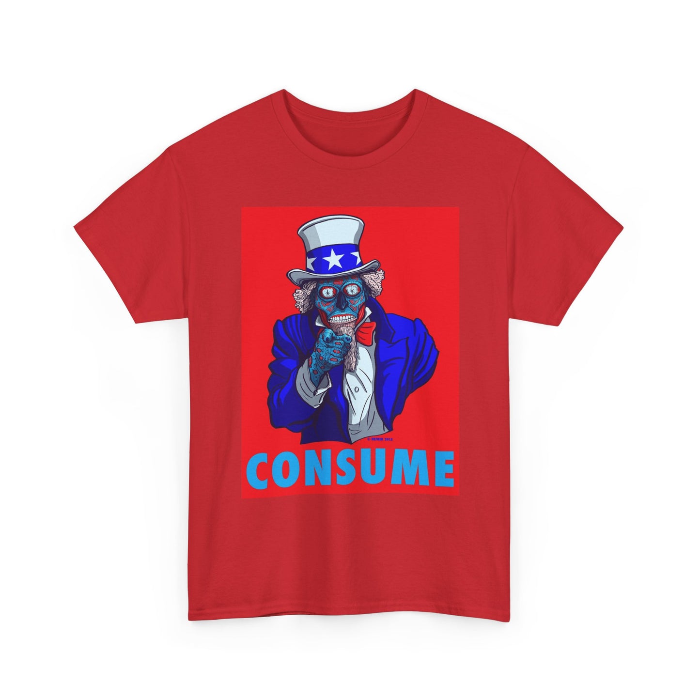 Obey And Consume Graphic T Shirt Vintage Art Unisex Heavy Cotton Tee