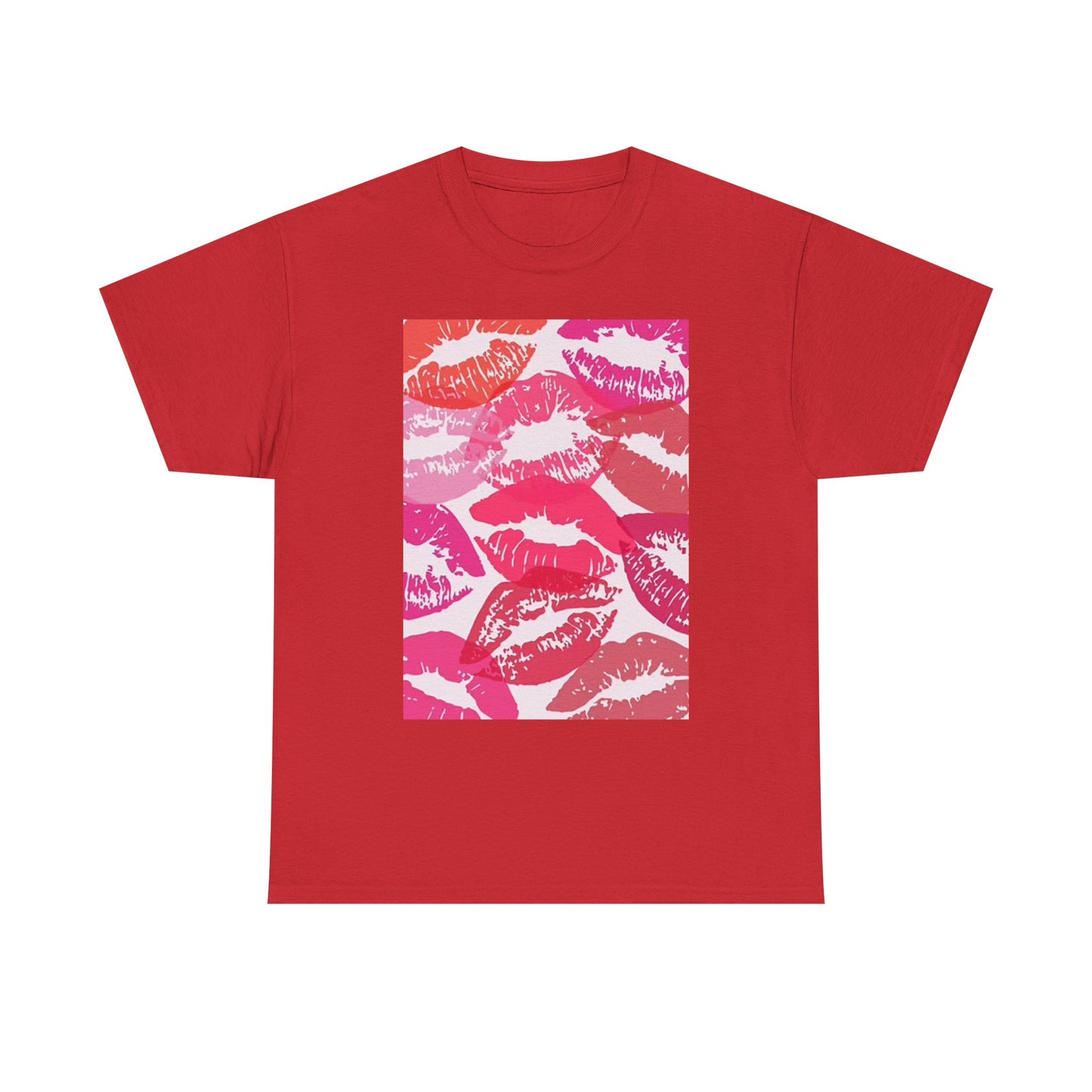 Kisses Graphic T Shirt Makeup Cosmetics Gift Unisex Heavy Cotton Tee