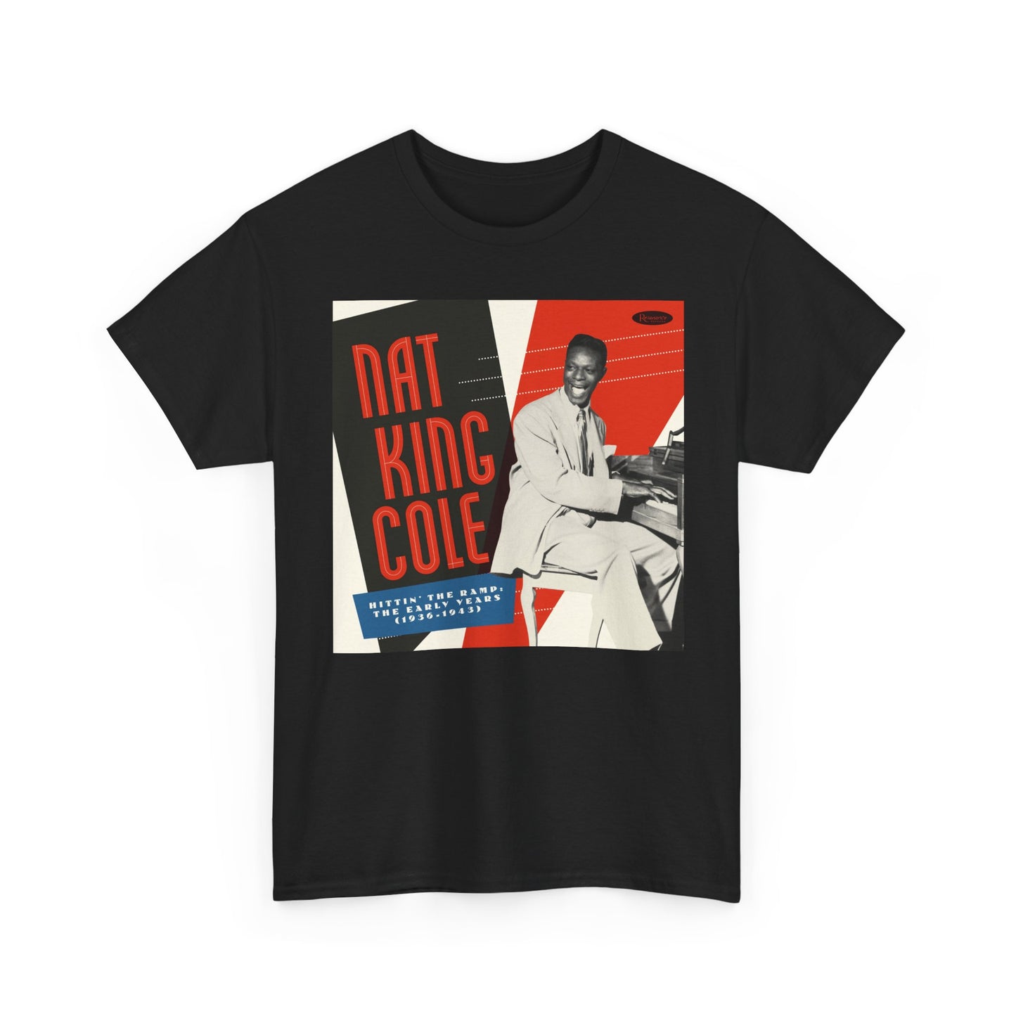 Nat King Cole Tshirt Vintage Retro Graphic Legend Unisex Heavy Cotton Tee