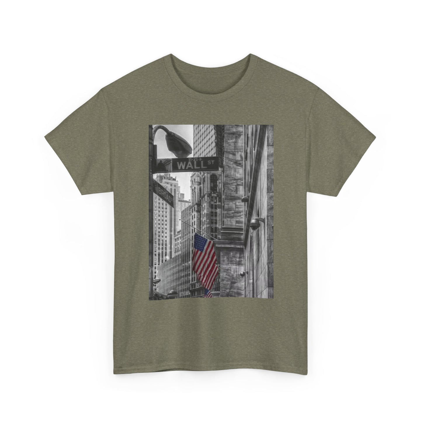Wall Street NY T Shirt BRAND NEW Apparel Unisex Heavy Cotton Tee