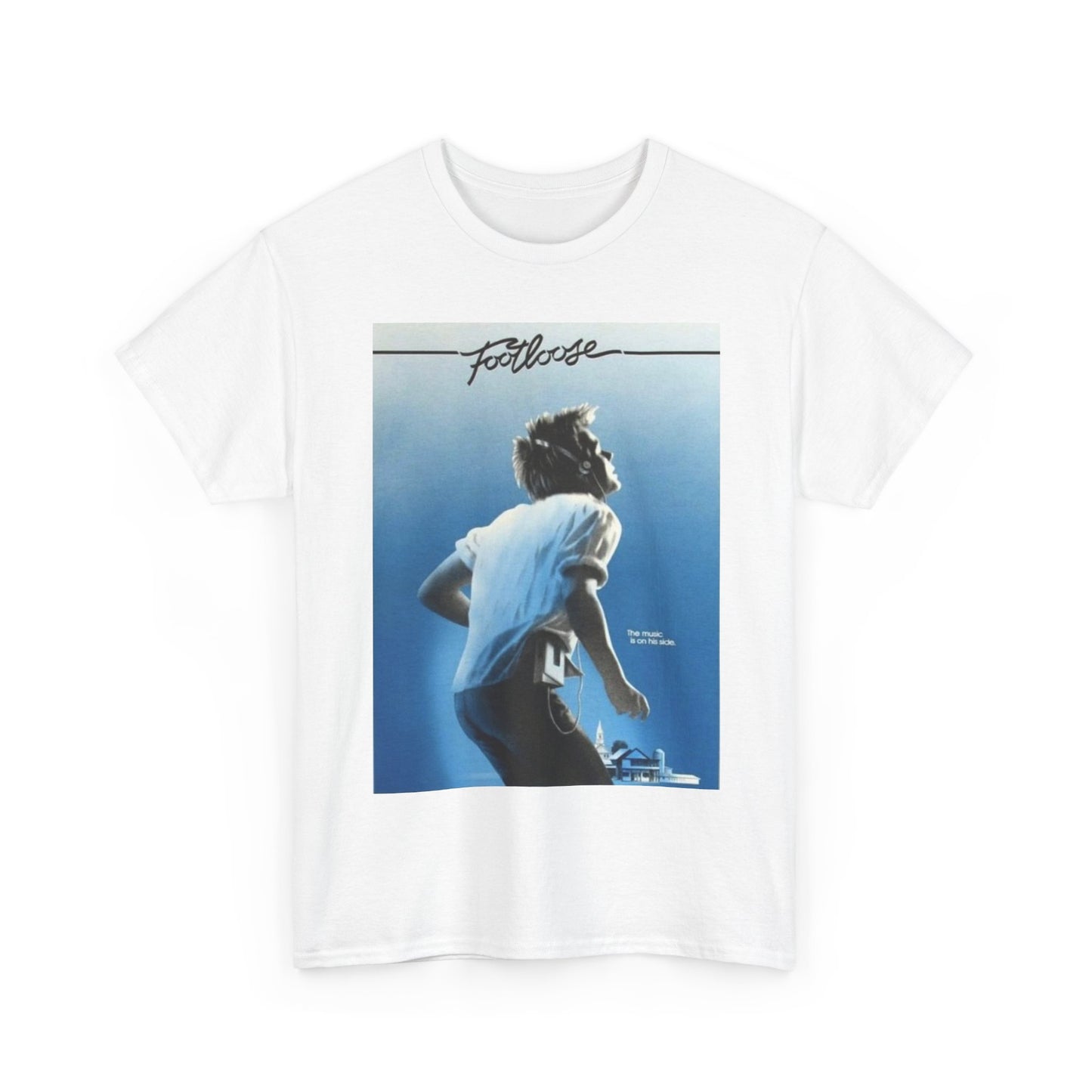 Footloose Tshirt Vintage Movie Poster Retro Graphic Unisex Heavy Cotton Tee