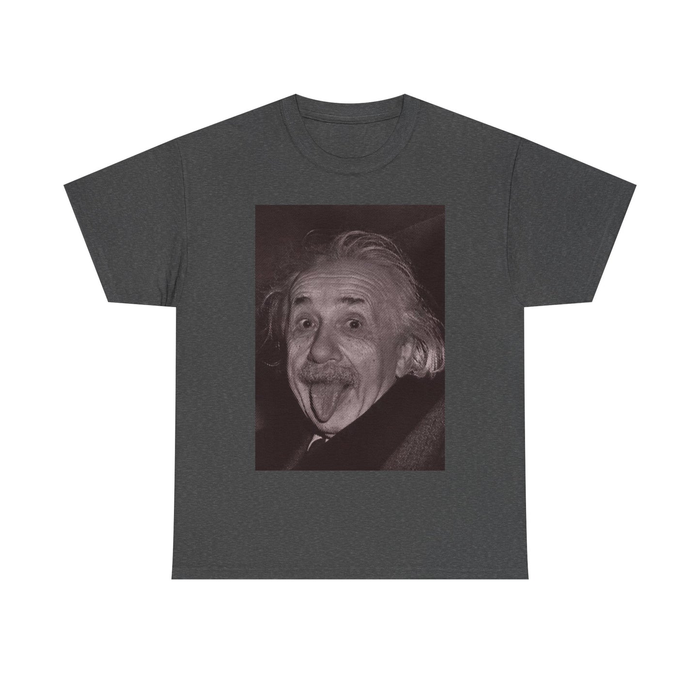 Albert Einstein Funny Shirt Retro Graphic Unisex Heavy Cotton Tee