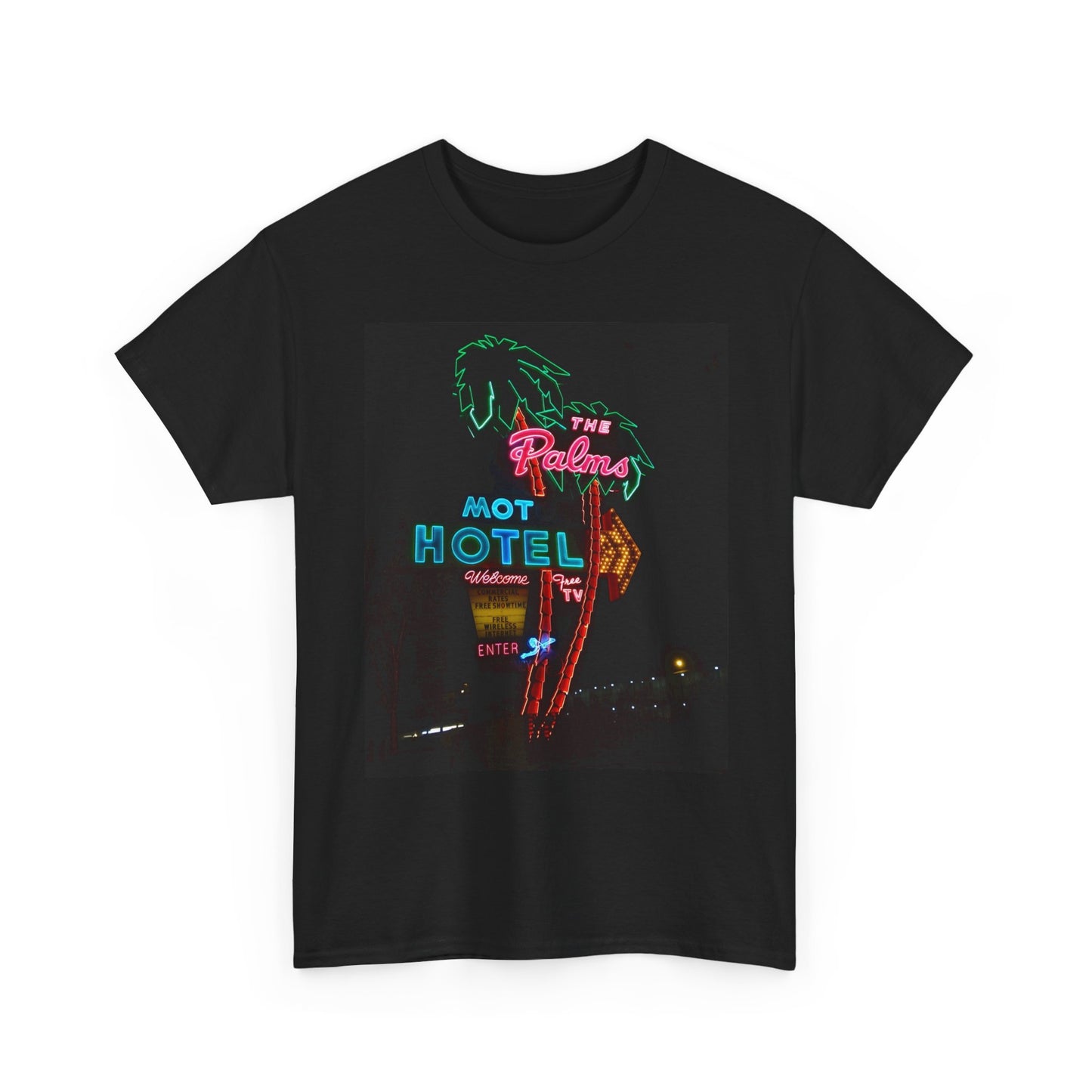Las Vegas Palms Hotel Vintage Graphic T Shirt S-5XL Unisex Heavy Cotton Tee