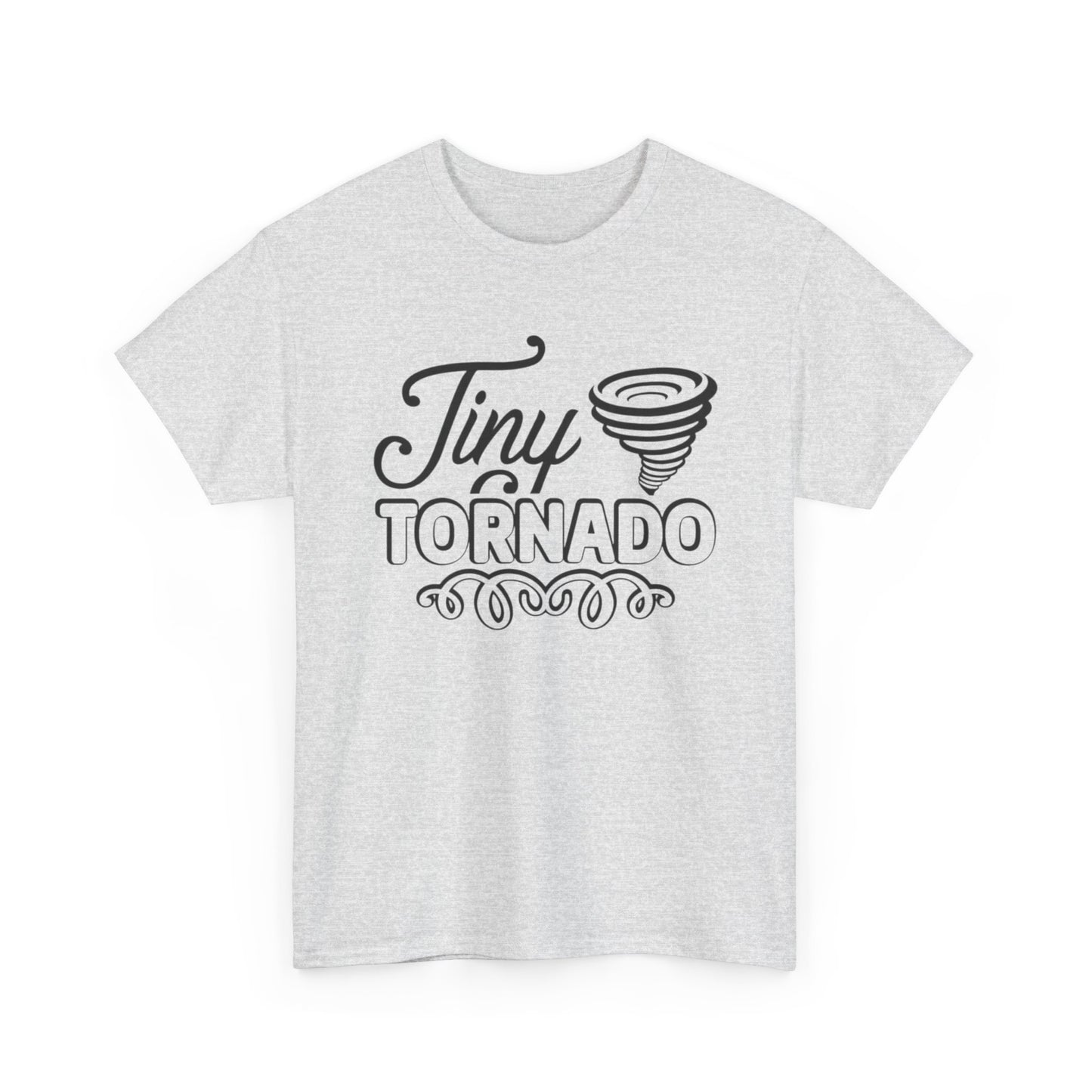 Tiny Tornado Funny Graphic T Shirt Unisex Heavy Cotton Tee