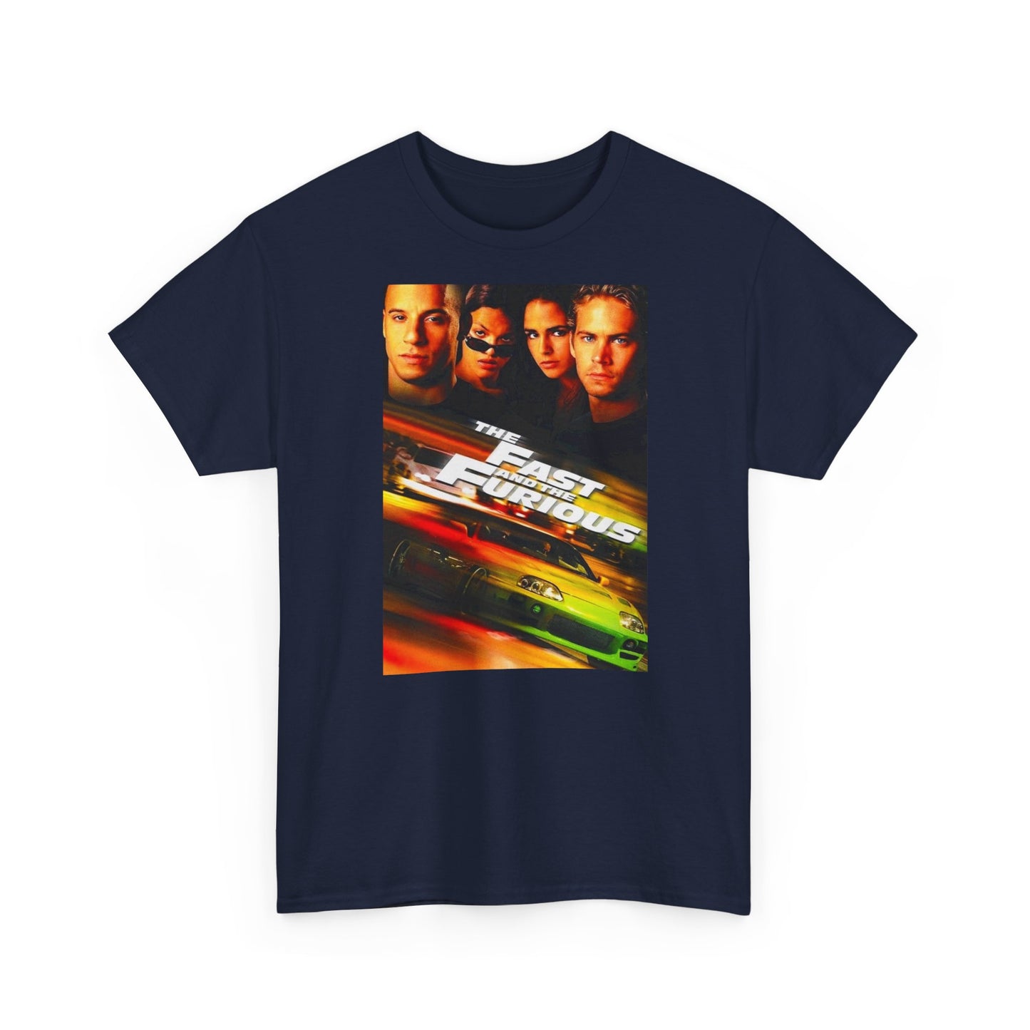 Fast and the furious T-shirt Retro Movie car club Cali Unisex Heavy Cotton Tee