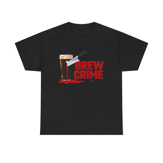 Brew Crime Beers Graphic T Shirt NEW Unisex Heavy Cotton Tee