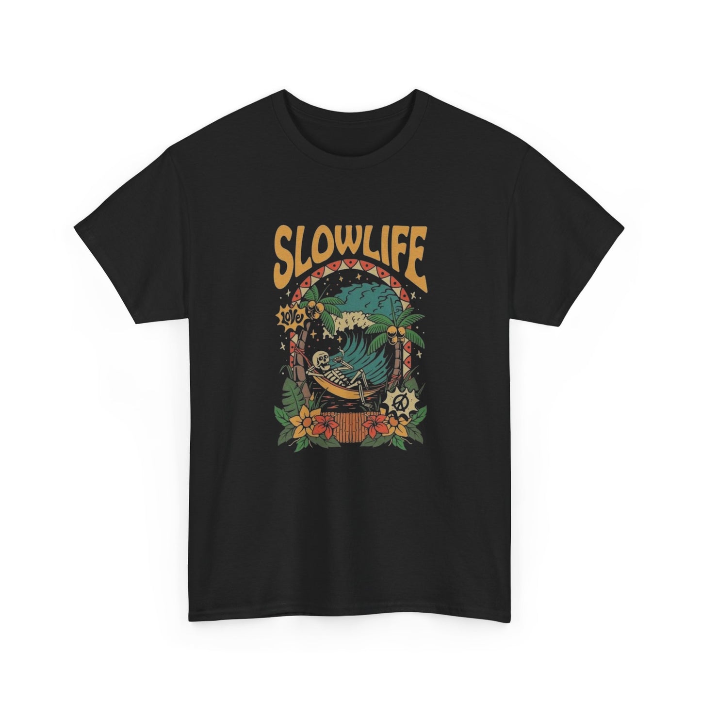 Slow life And love Graphic T-Shirt Unisex Heavy Cotton Tee NEW