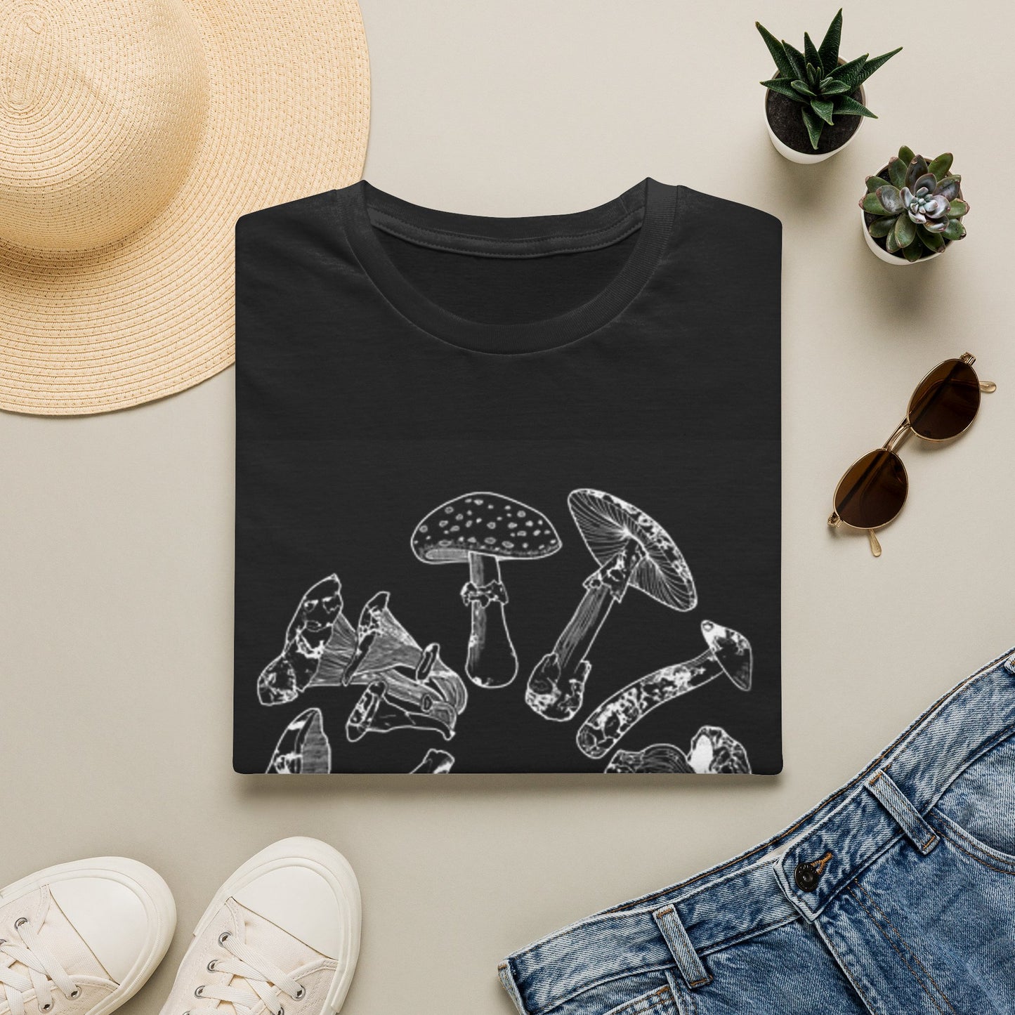Trippy Mushroom Graphic T Shirt Vintage Poster Unisex Softstyle T-Shirt