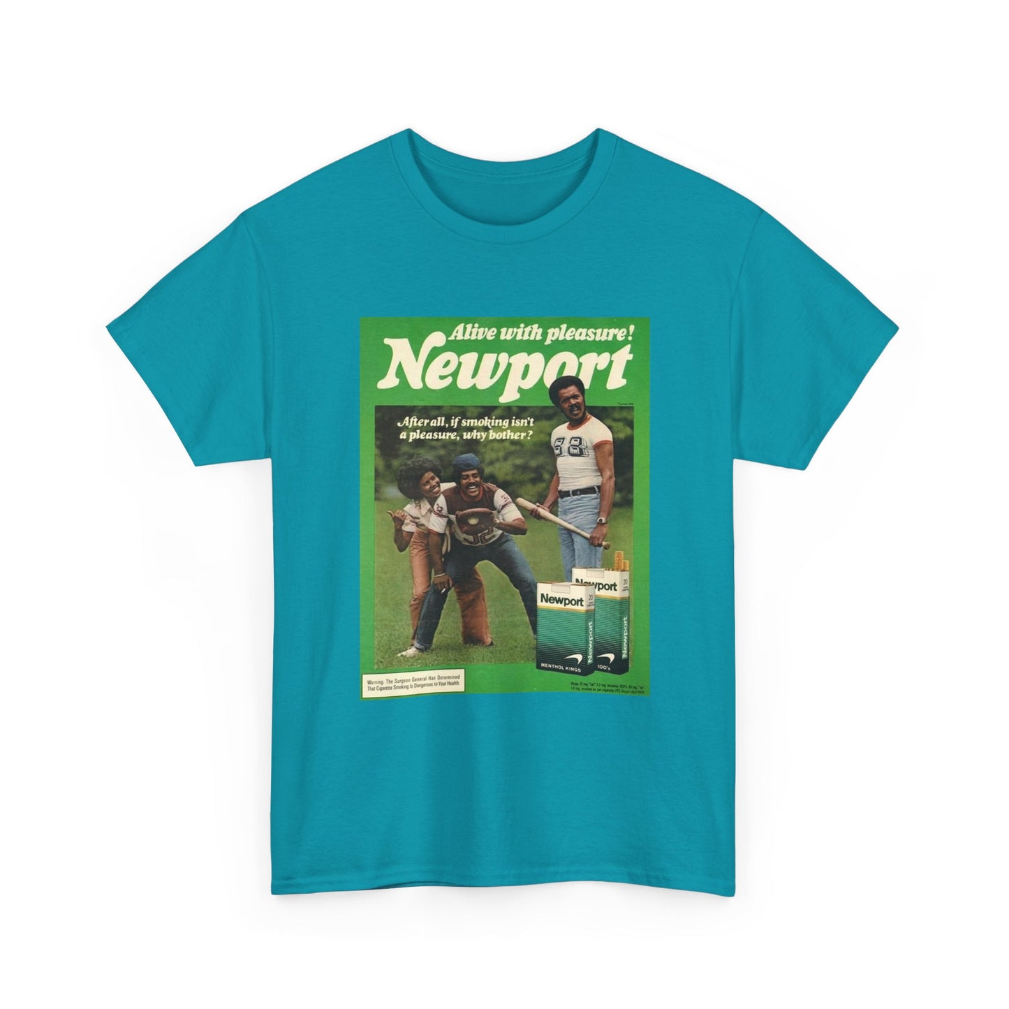 Newport T-shirt vintage cigarette menthol graphic Unisex Heavy Cotton Tee