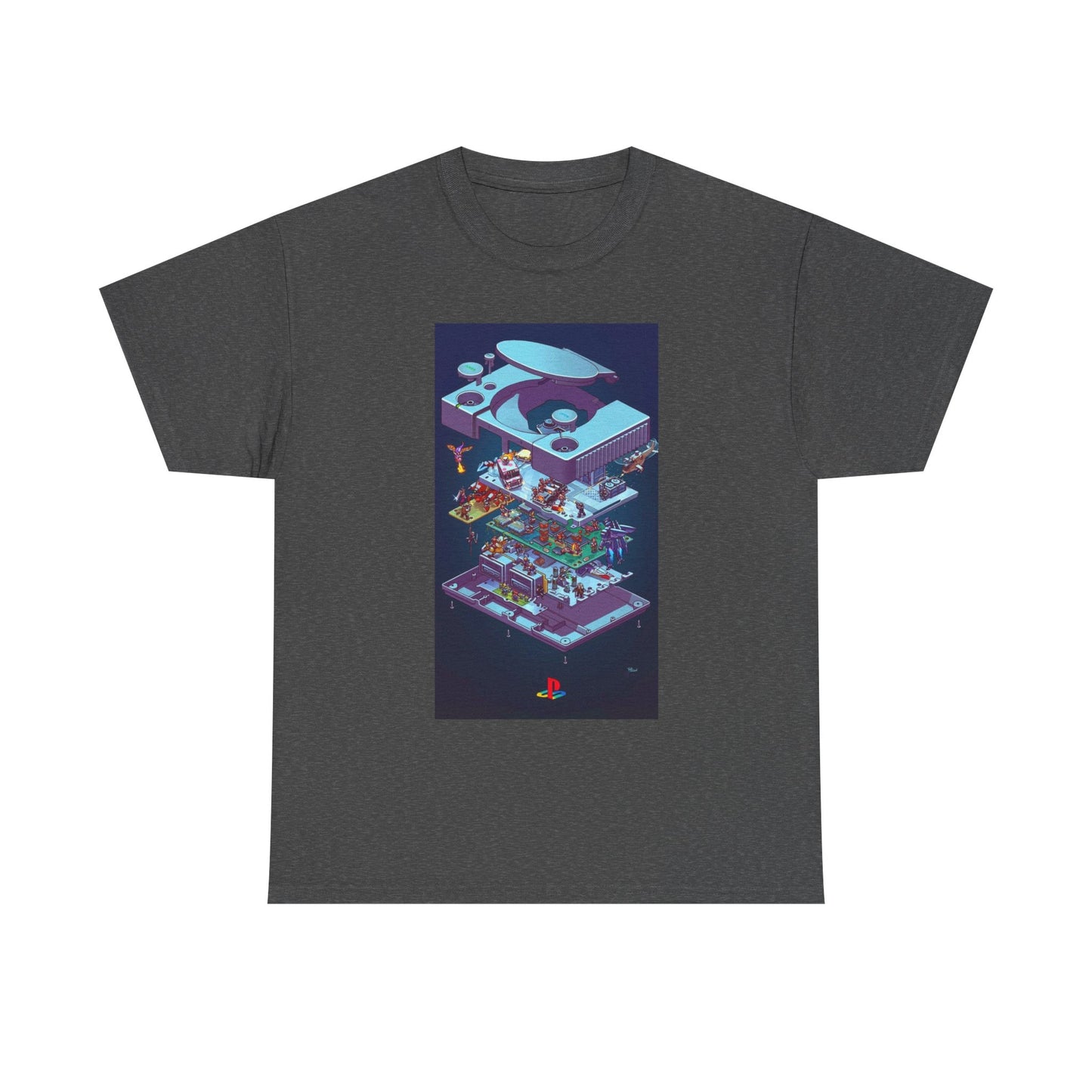 N64 Playstation Tshirt Open Console Ps1 Retro Gaming Unisex Heavy Cotton Tee 2