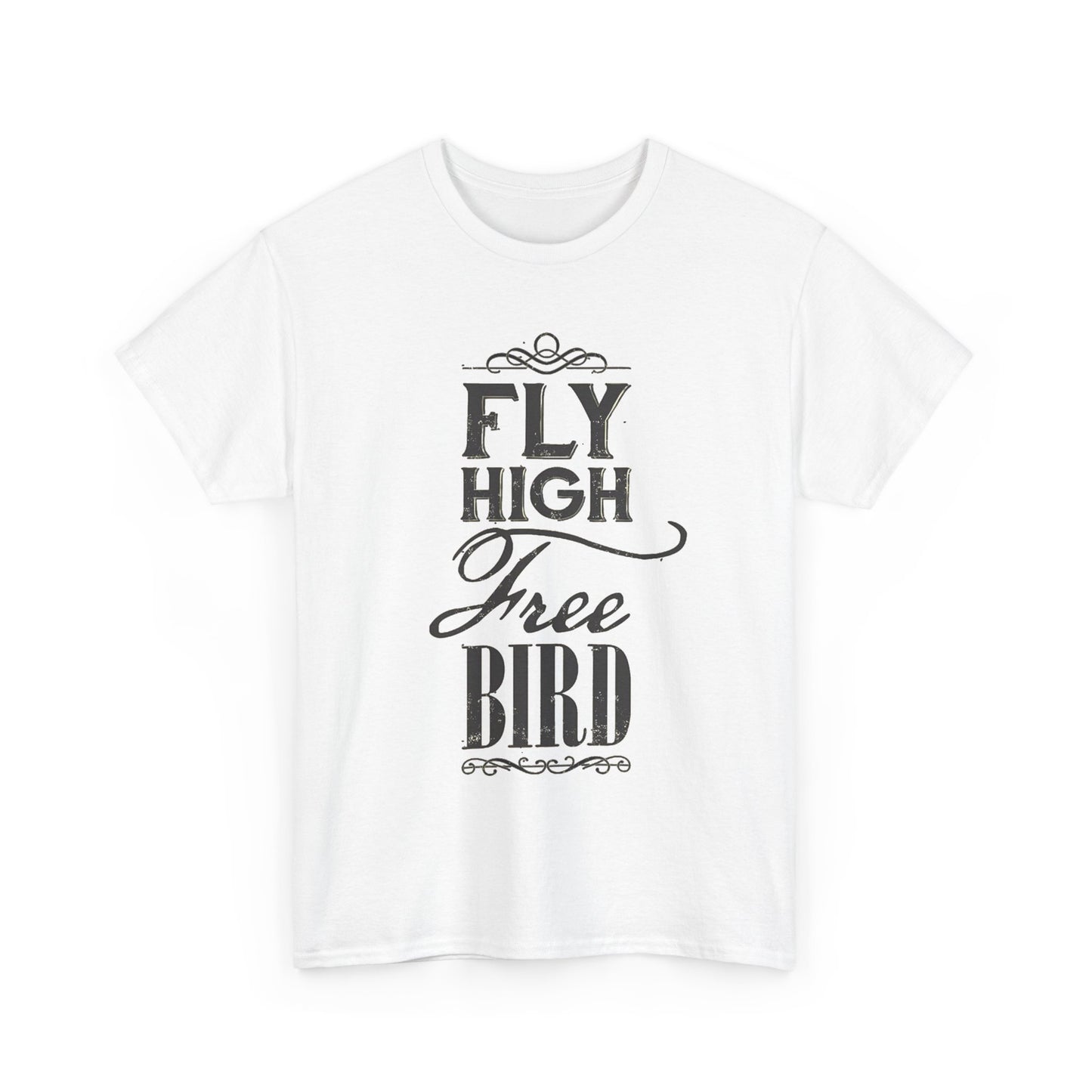 Lynard Skynard Tshirt Free Bird Vintage Military green retro Unisex Heavy Cotton