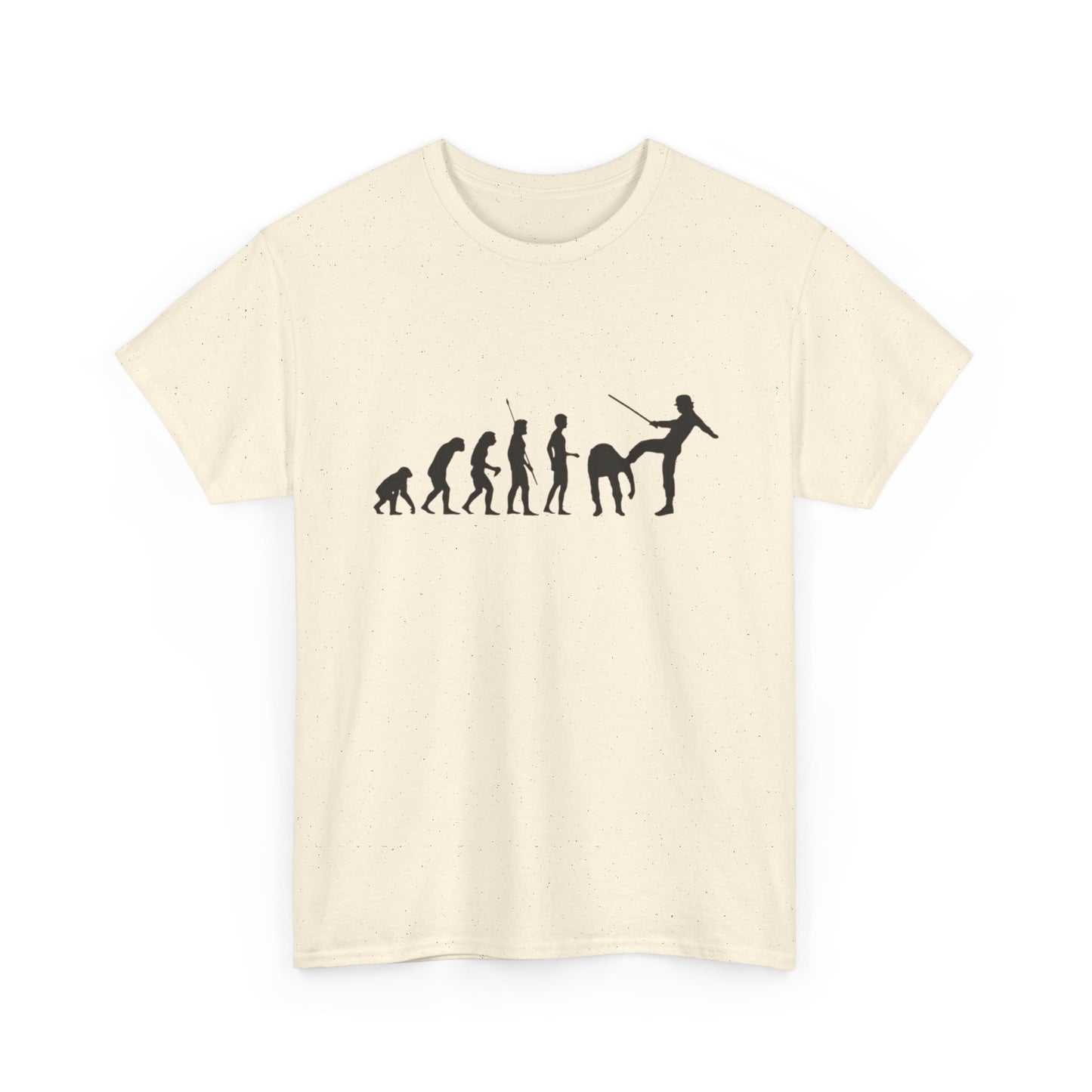 Funny Evolution Chart T-Shirt Unisex Heavy Cotton Tee Gift New