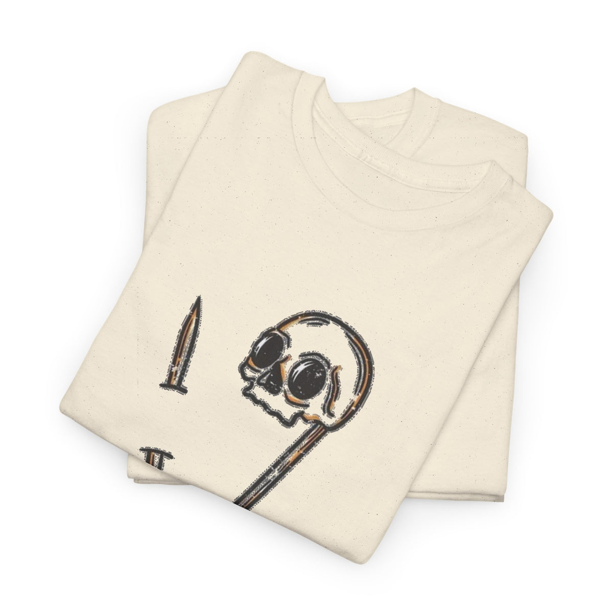 Skull and Safety Pin “Safe With Me” T-Shirt Men's Tee