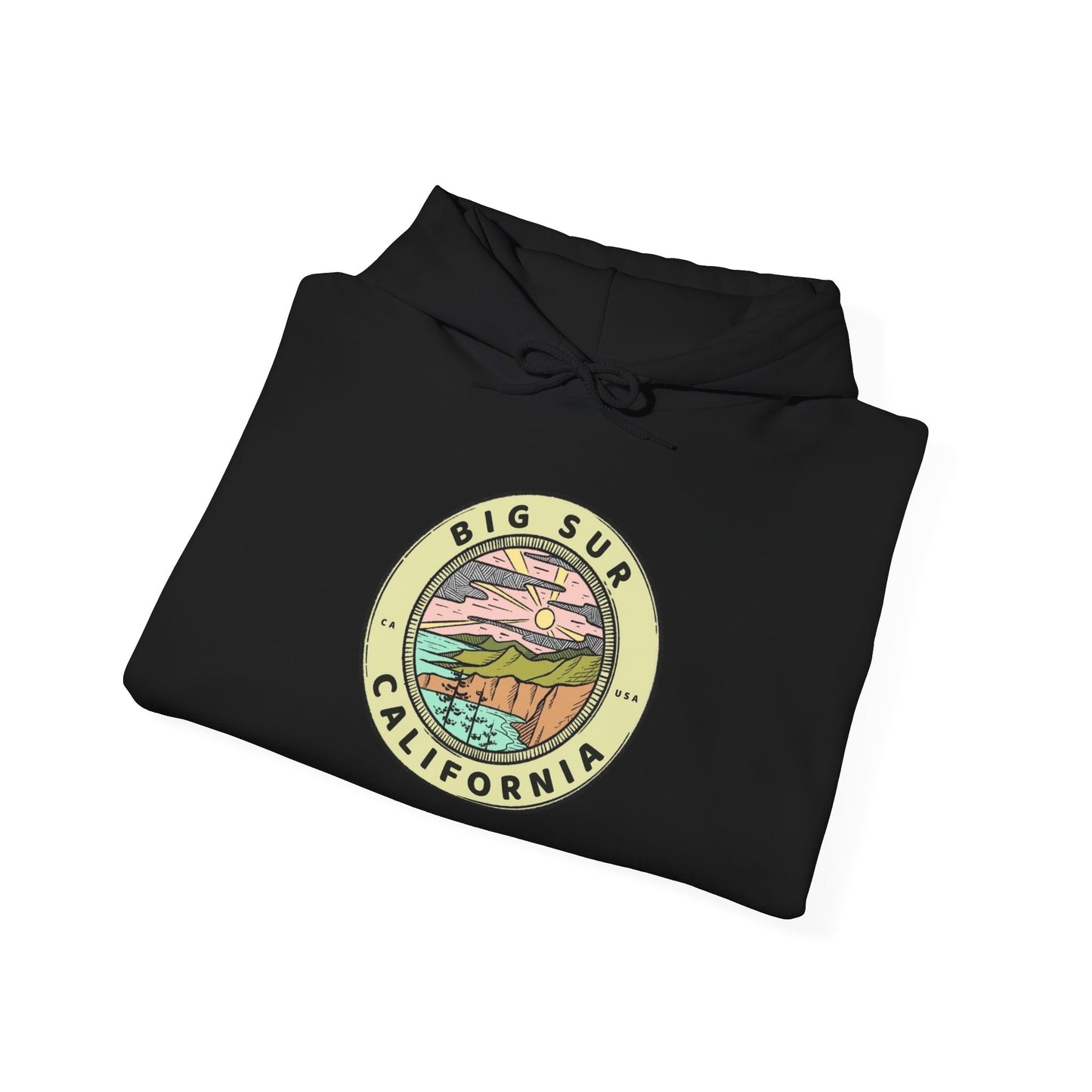 Big Sur California Graphic Hoodie Hooded NEW Sweatshirt Adult